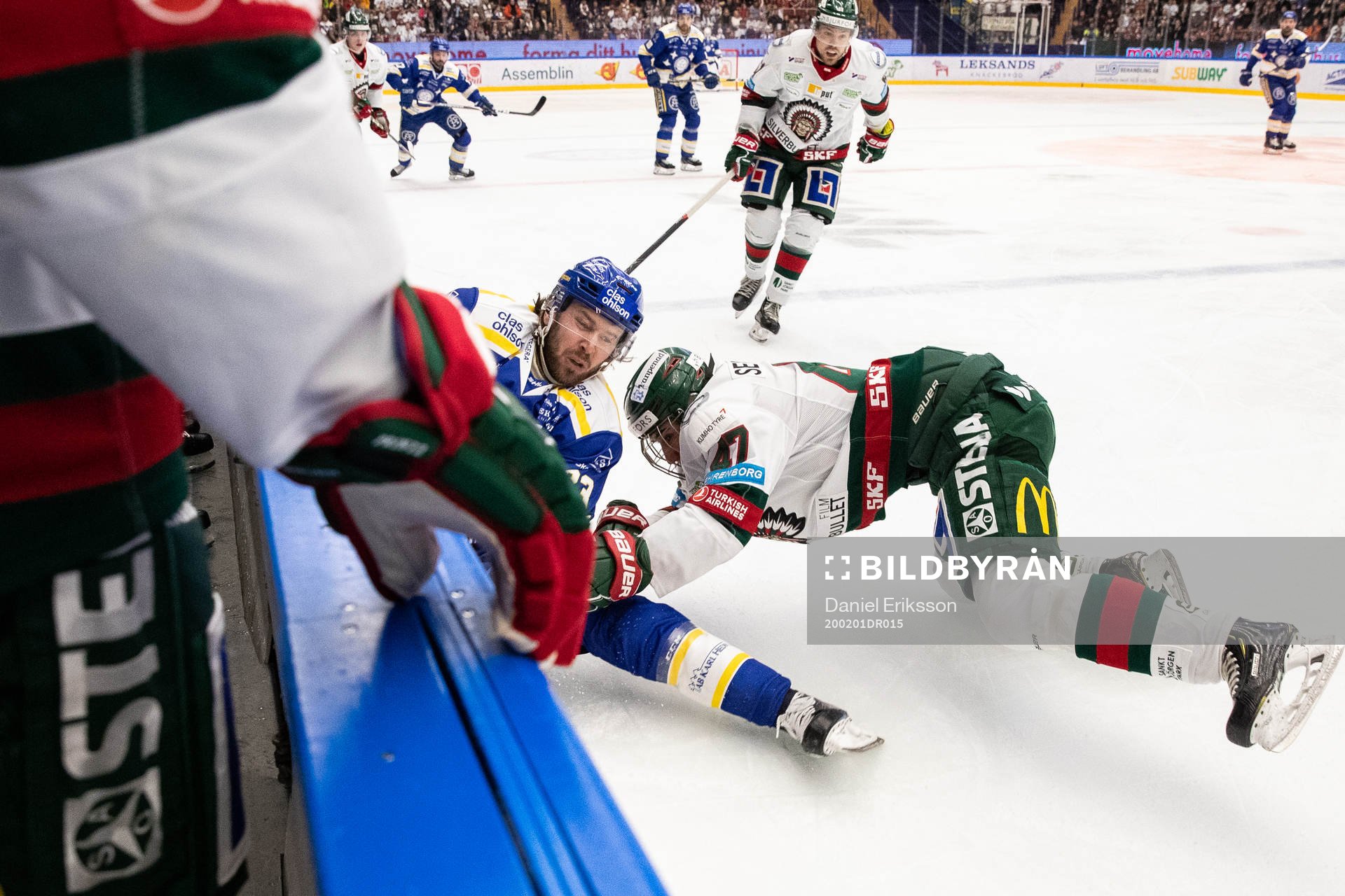 Leksands André Hult och Frölundas Daniel Torgersson