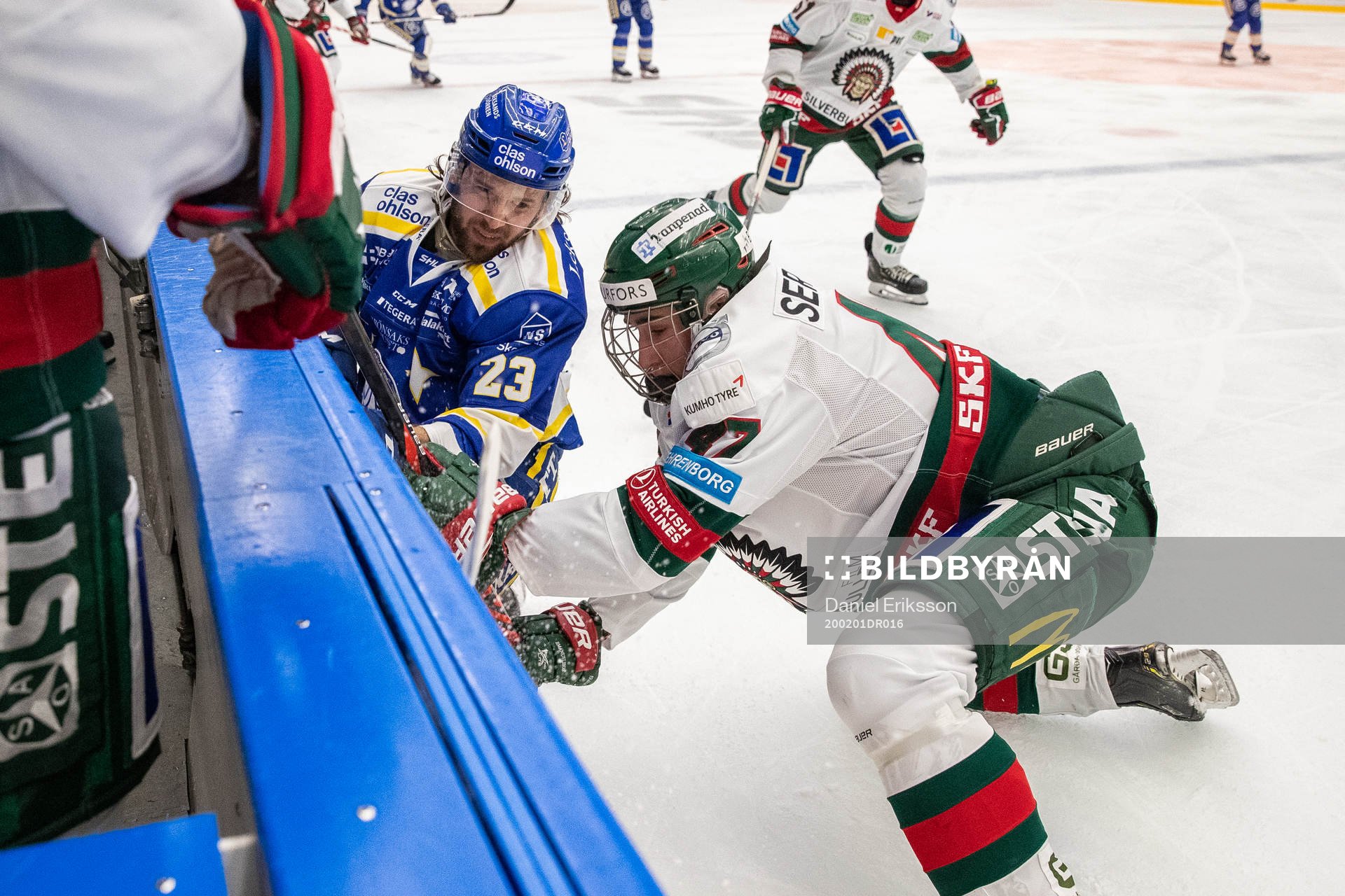 Leksands André Hult och Frölundas Daniel Torgersson