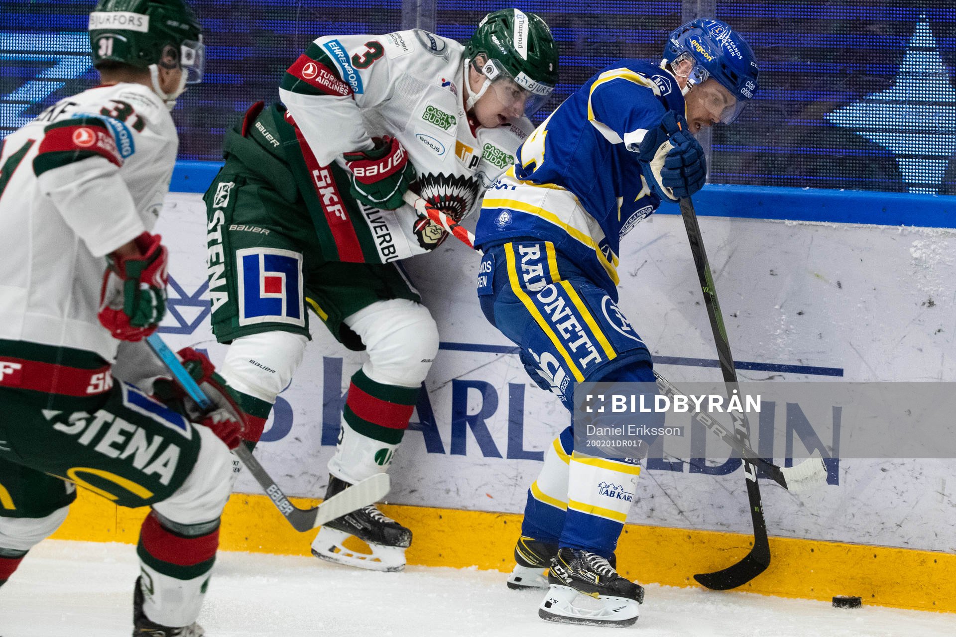 Frölundas Jacob Moverare och Leksands Oskar Lang
