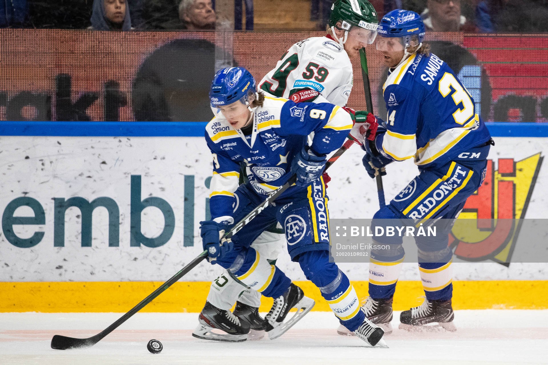 Leksands Marcus Karlberg och Frölundas Simon Hjalmarsson