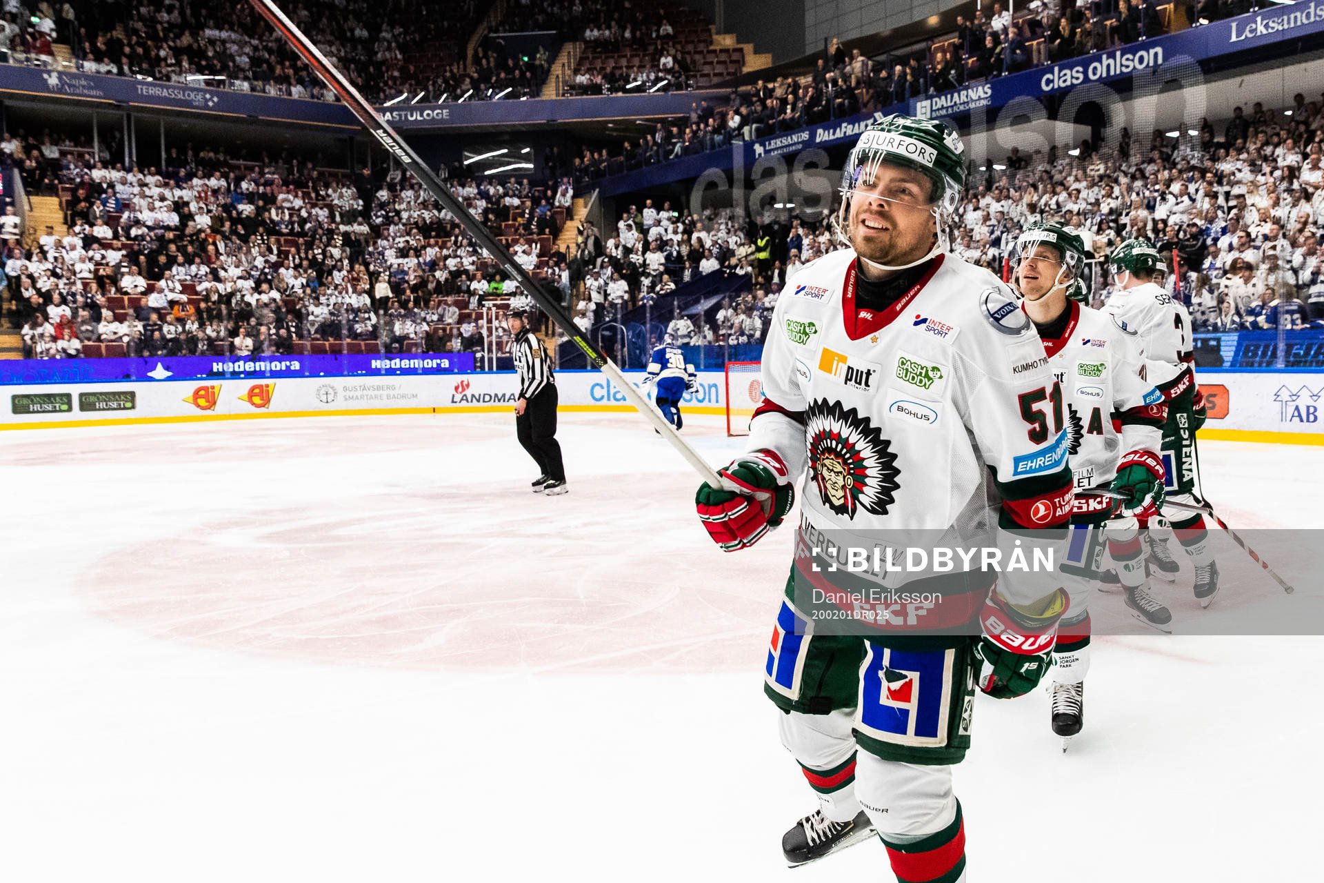 Frölundas Mats Rosseli Olsen jublar