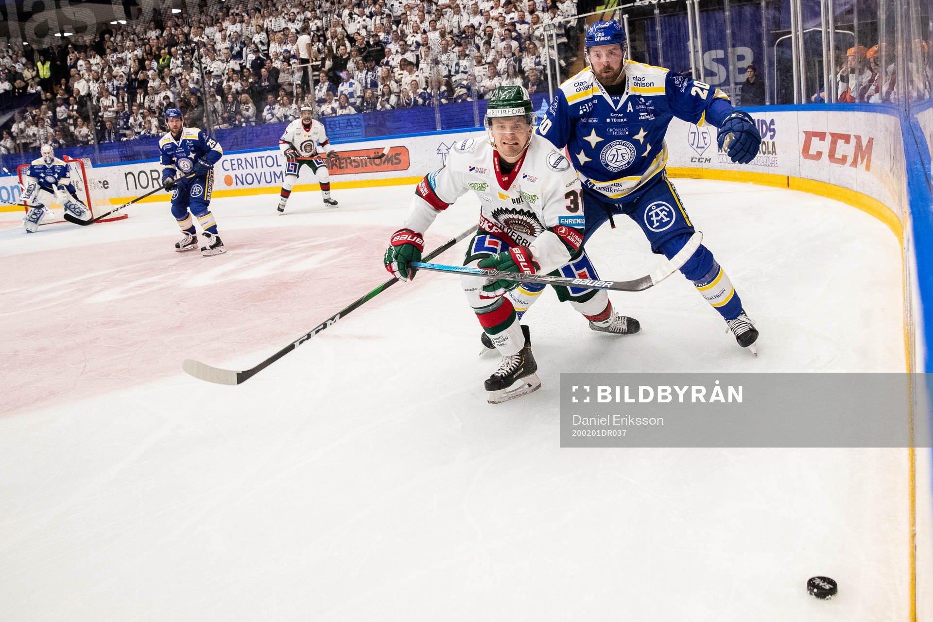 Frölundas Nicklas Lasu och Leksands Mattias Karlsson