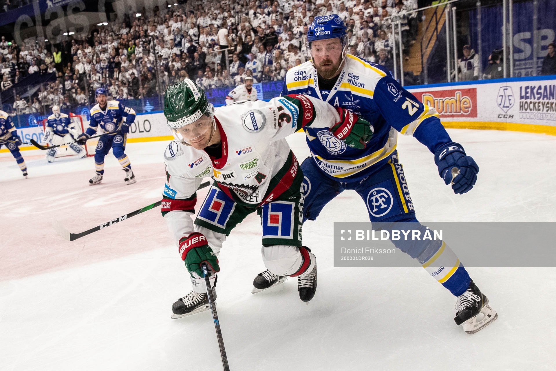 Frölundas Nicklas Lasu och Leksands Mattias Karlsson