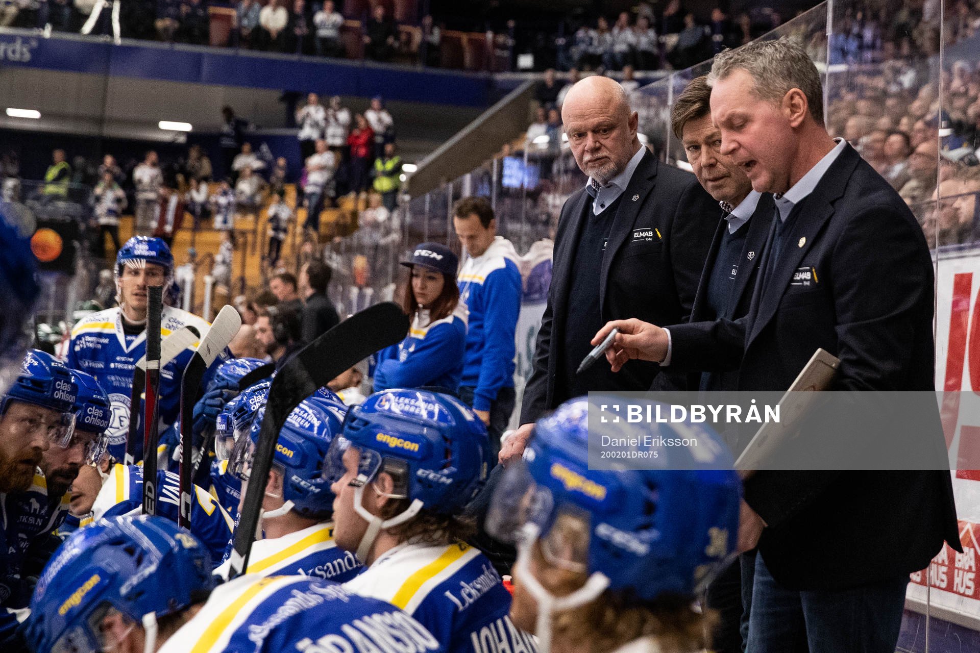 Leksands tränare Roger Melin och Leksands assisterande