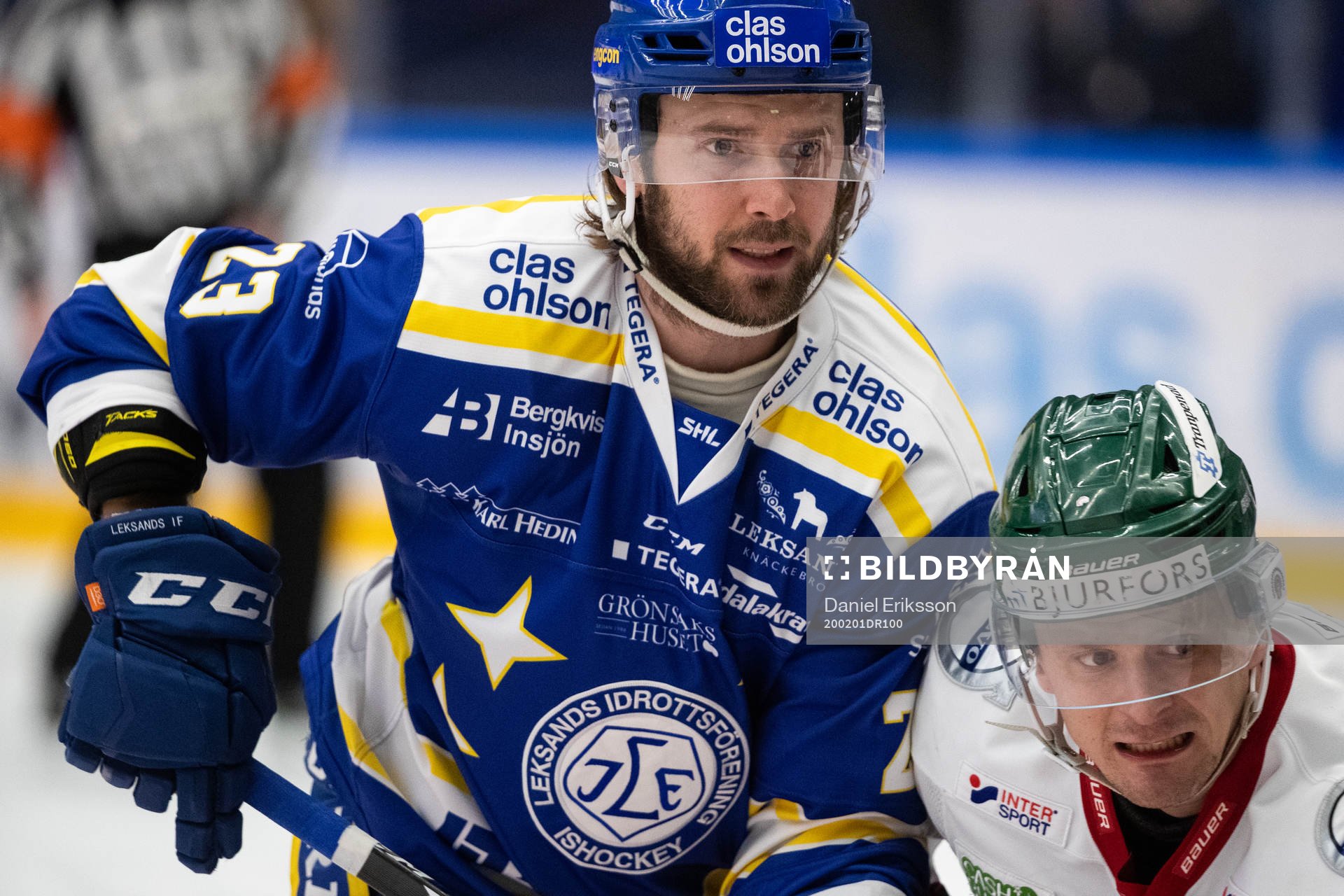 Leksands André Hult och Frölundas Jacob Moverare