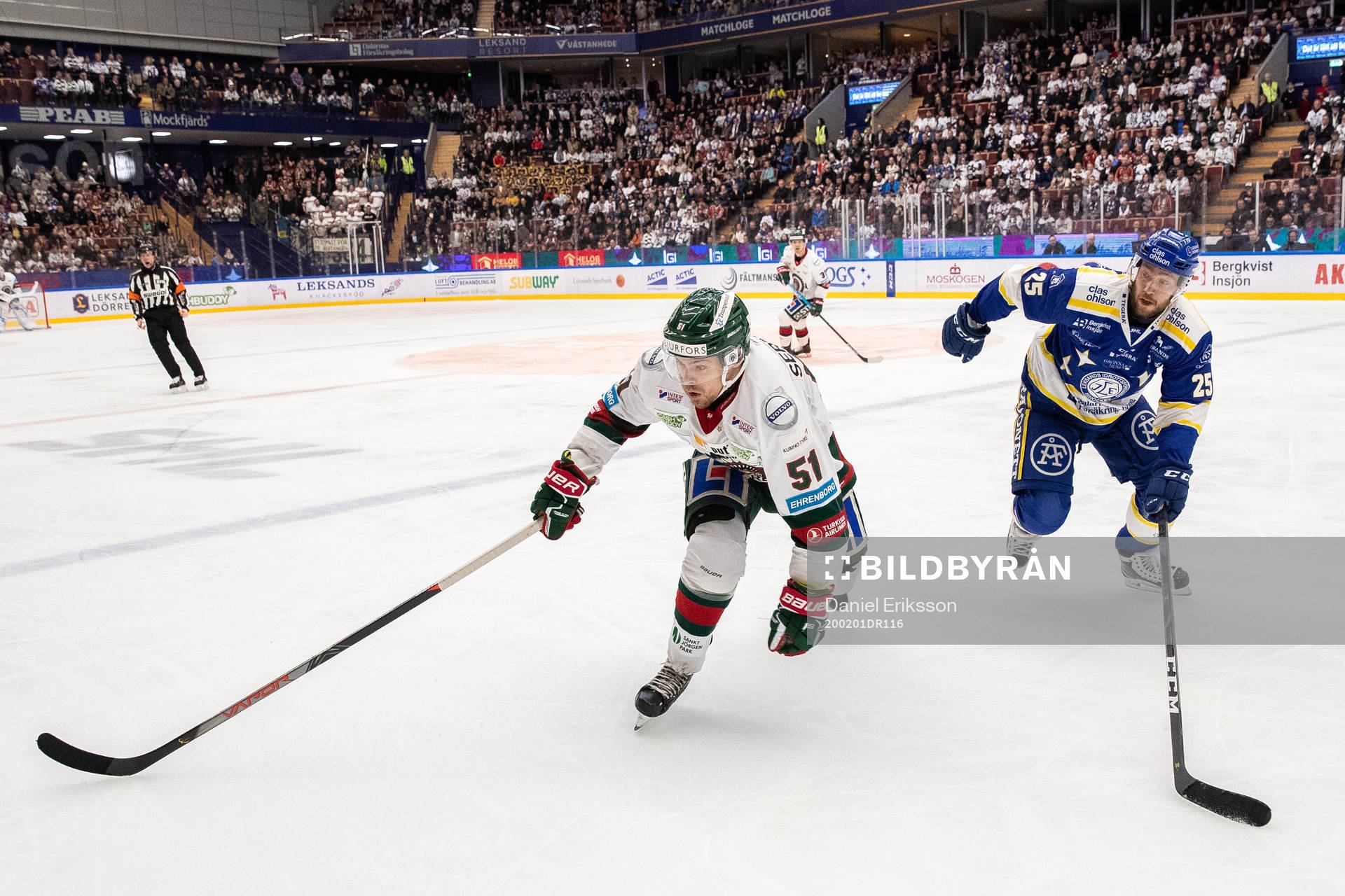 Frölundas Mats Rosseli Olsen och Leksands Linus Persson
