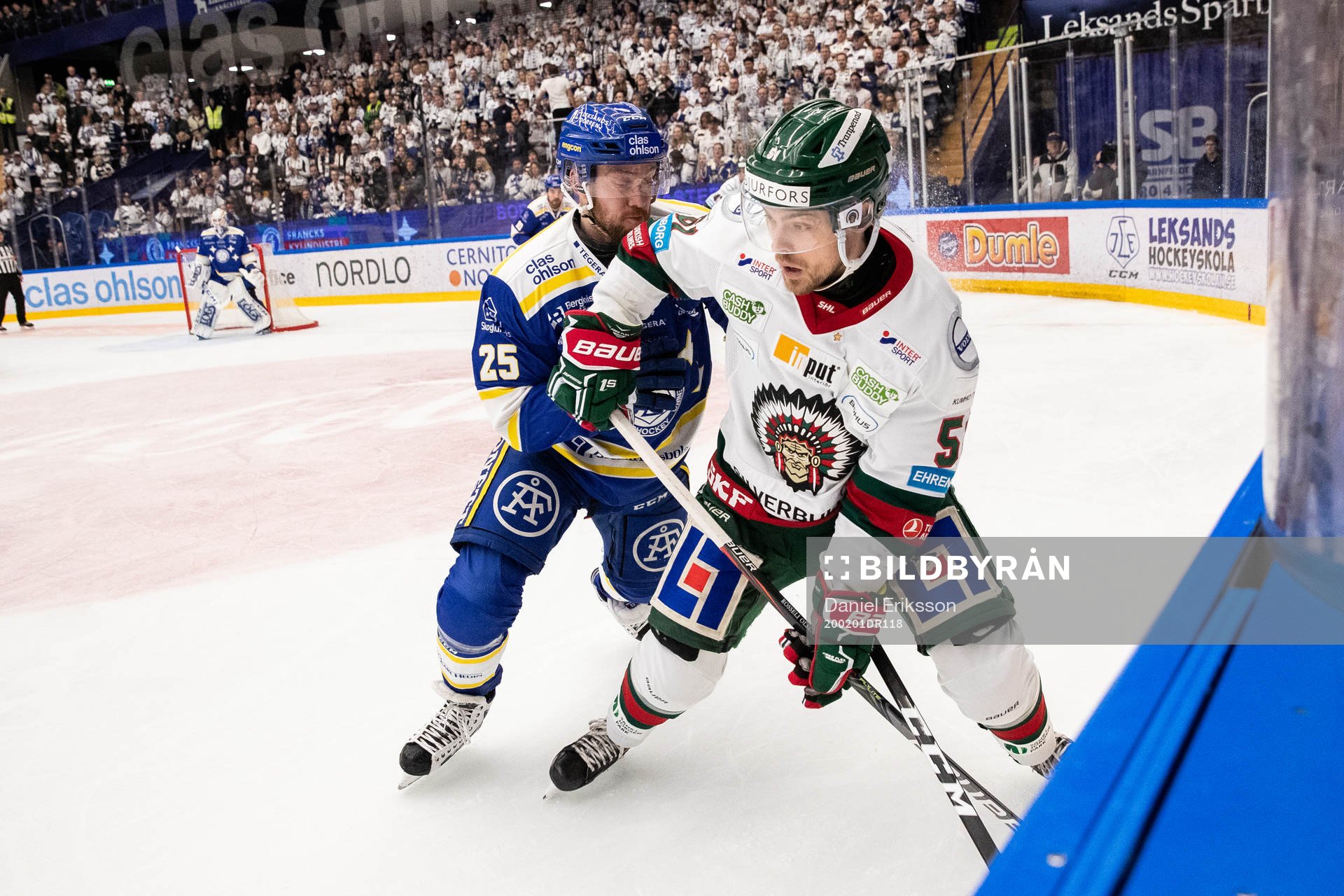 Frölundas Mats Rosseli Olsen och Leksands Linus Persson