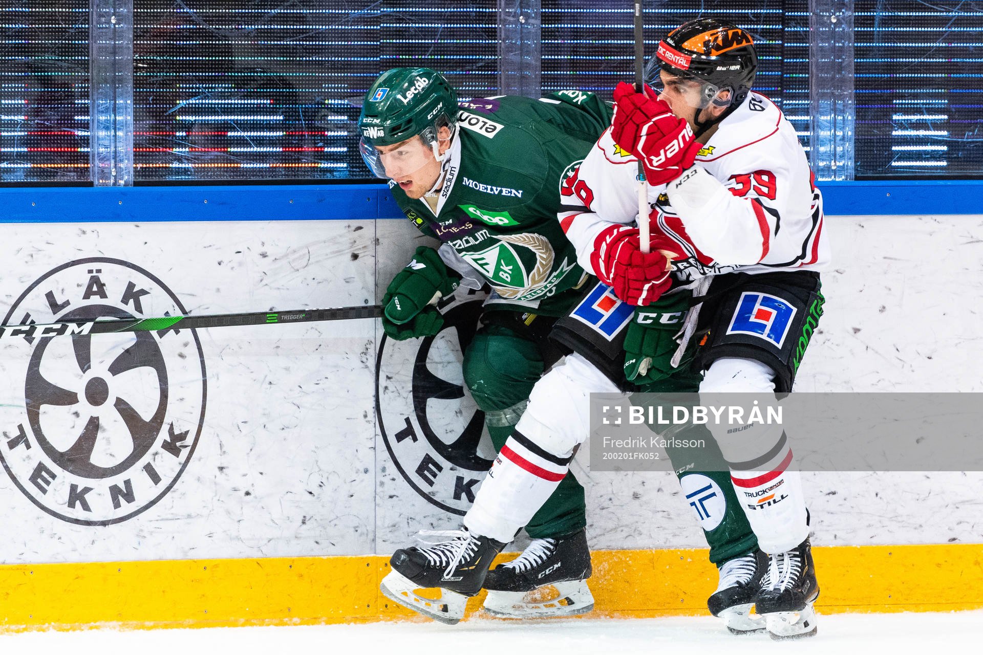 Färjestads Johan Ivarsson och Örebros Jordan Boucher
