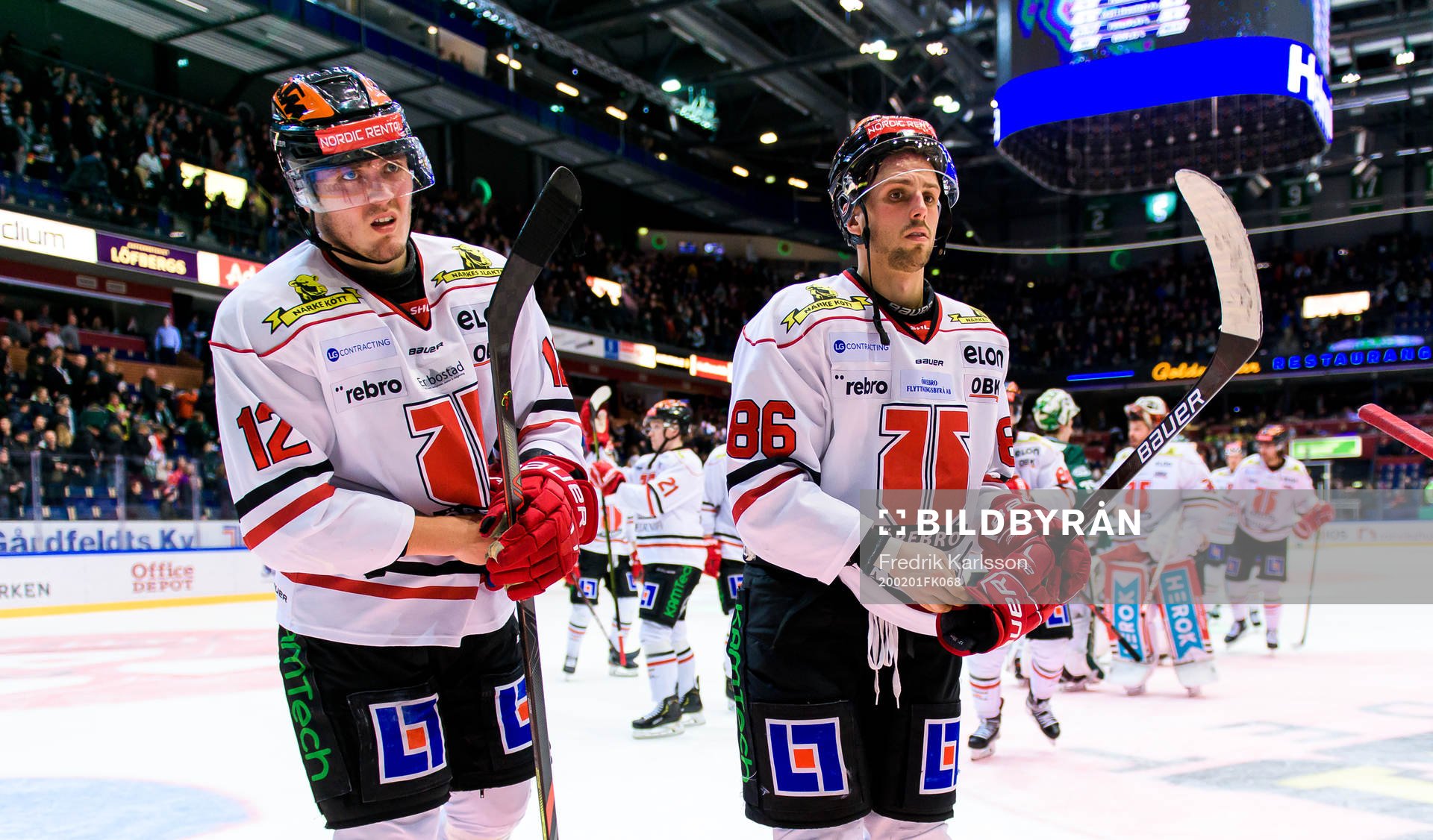 Örebros Max Lindholm och Mathias Bromé deppar