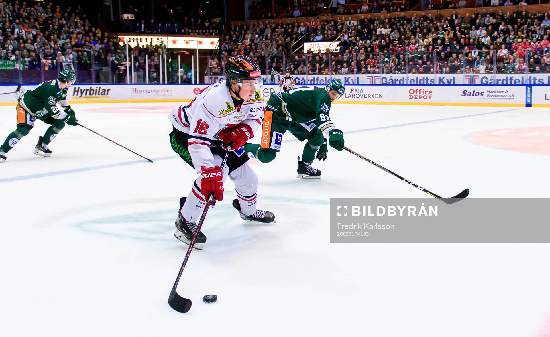 Örebros Lukas Pilö och Färjestads Pontus Widerström