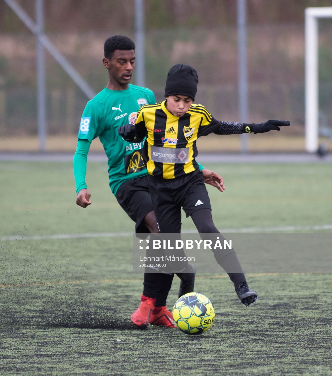 IFK Hässleholms Ali Reza Nazari i matchen i Vintercupen