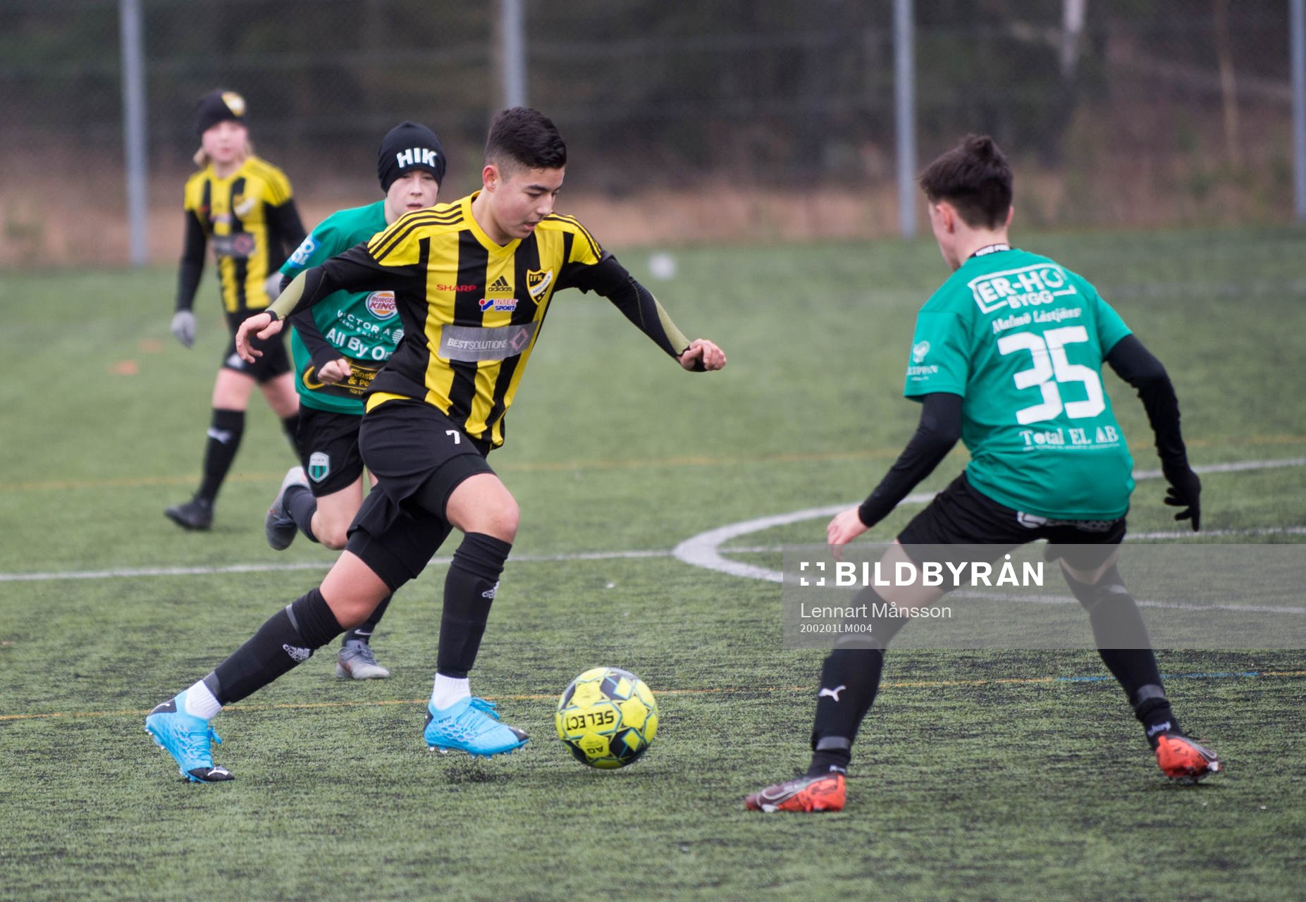 IFK Hässleholms Ali Reza Nazari i matchen i Vintercupen