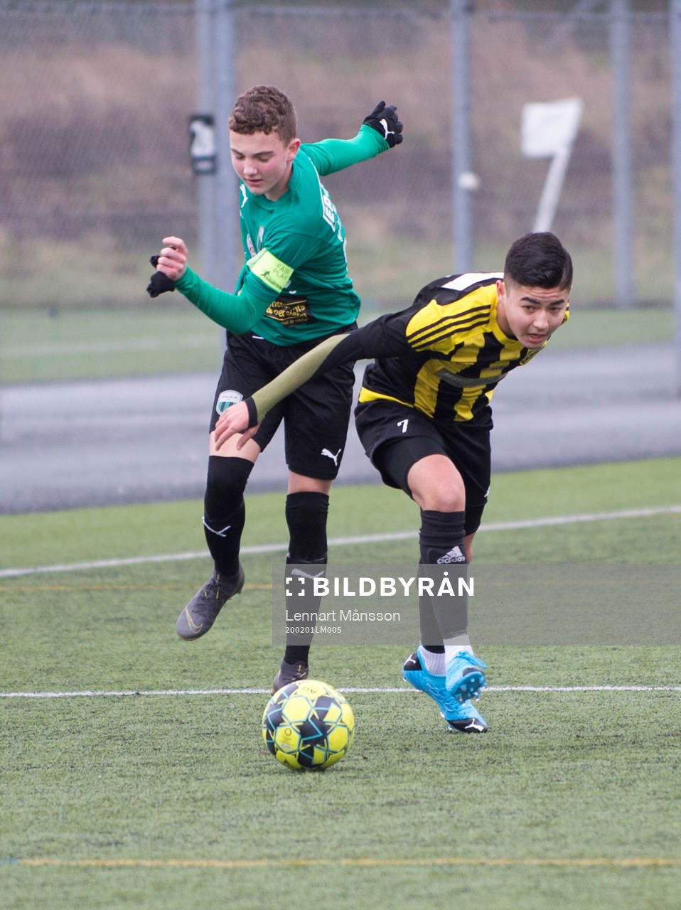 IFK Hässleholms Ali Reza Nazari i matchen i Vintercupen