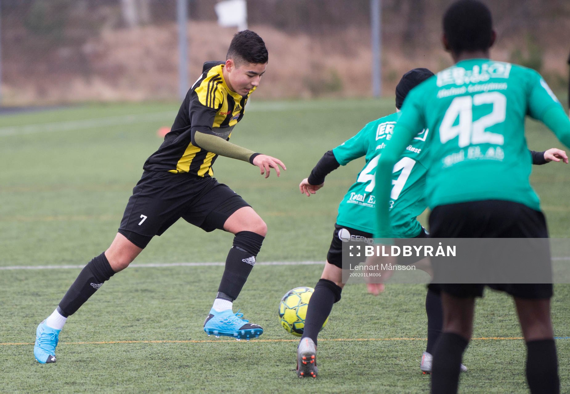 IFK Hässleholms Ali Reza Nazari i matchen i Vintercupen