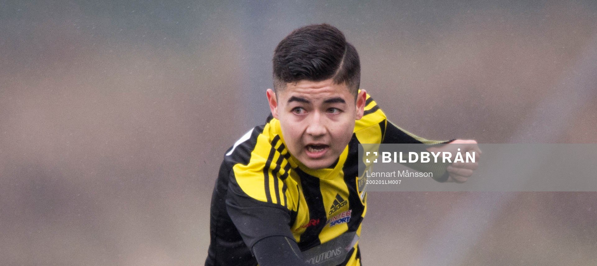IFK Hässleholms Ali Reza Nazari i matchen i Vintercupen