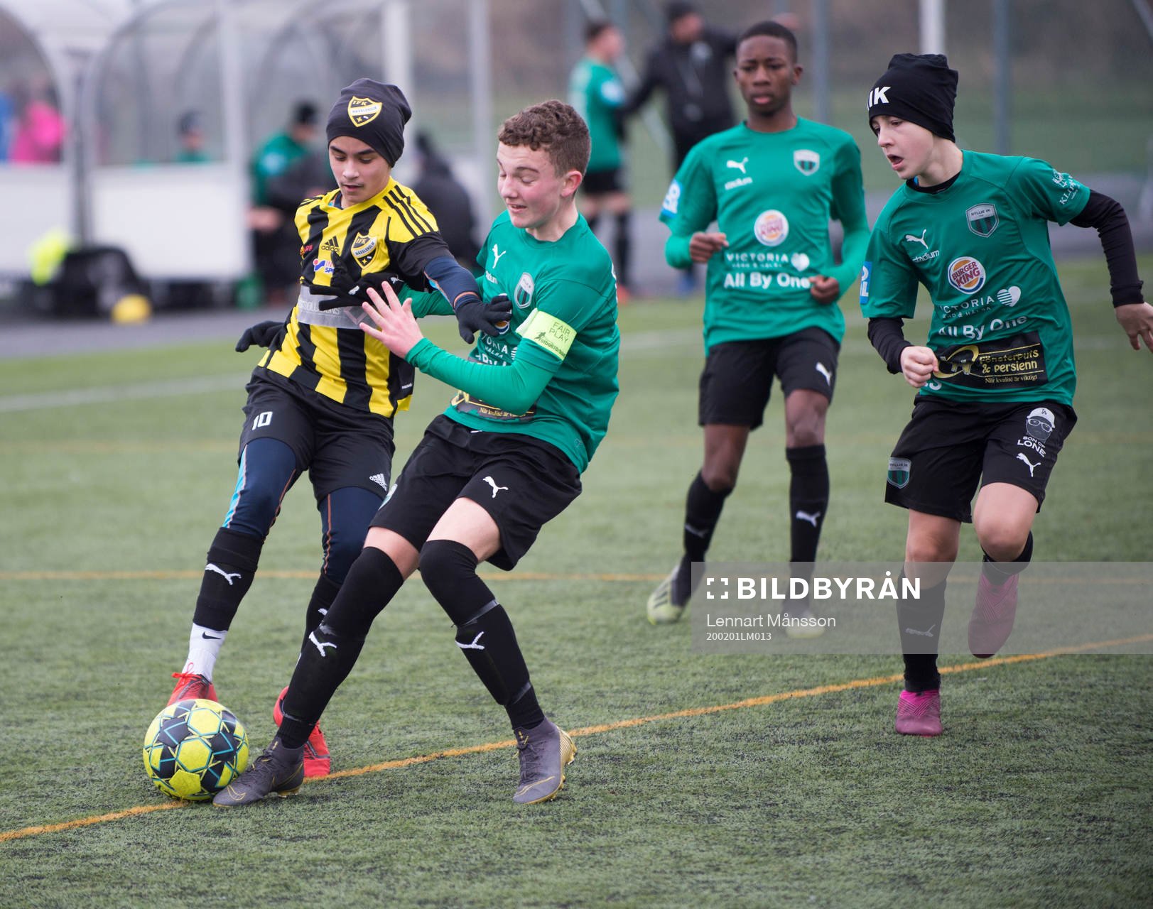 IFK Hässleholms Ali Reza Nazari i matchen i Vintercupen
