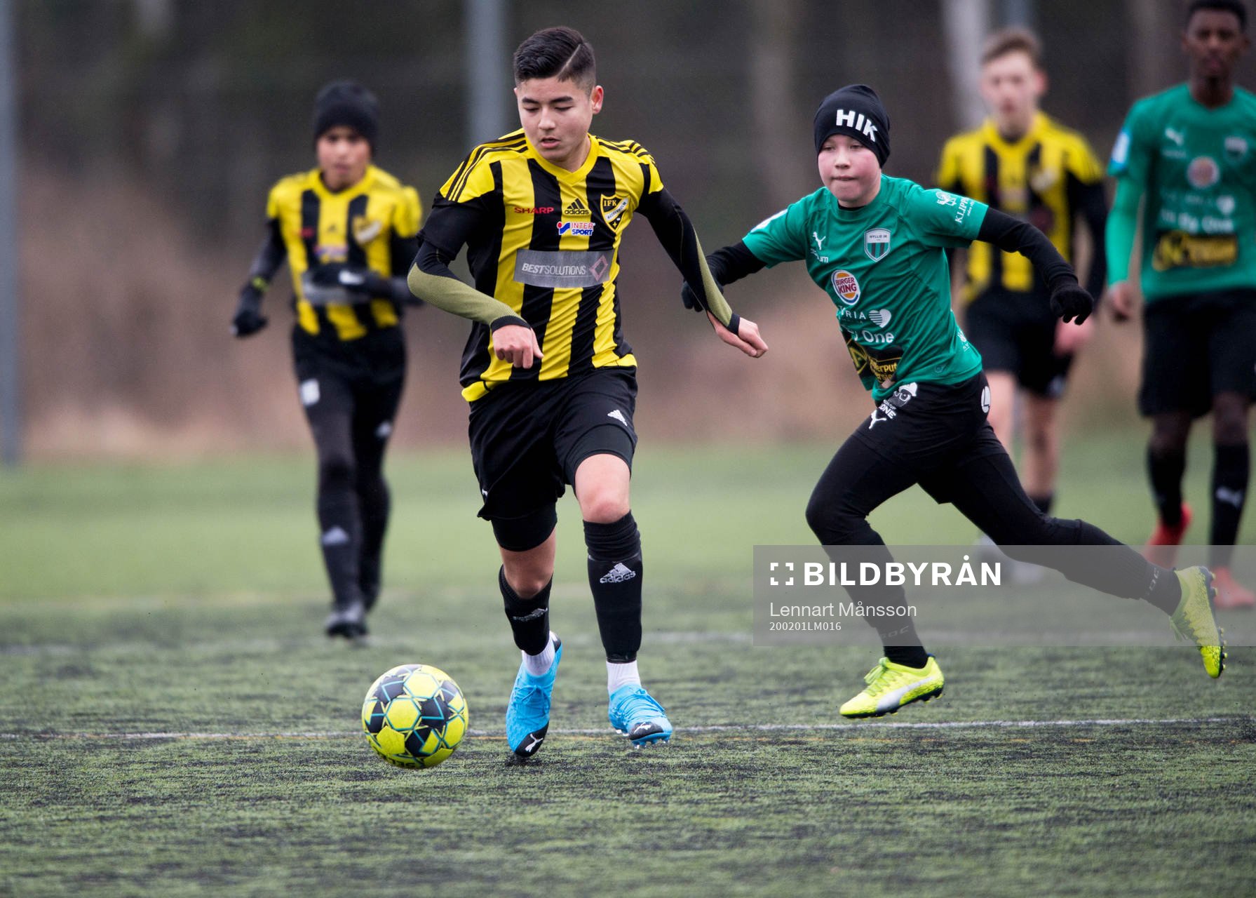 IFK Hässleholms Ali Reza Nazari i matchen i Vintercupen
