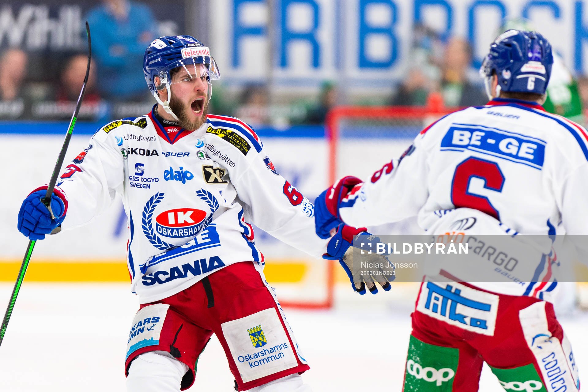 Oskarshamns Robin Söderqvist jublar