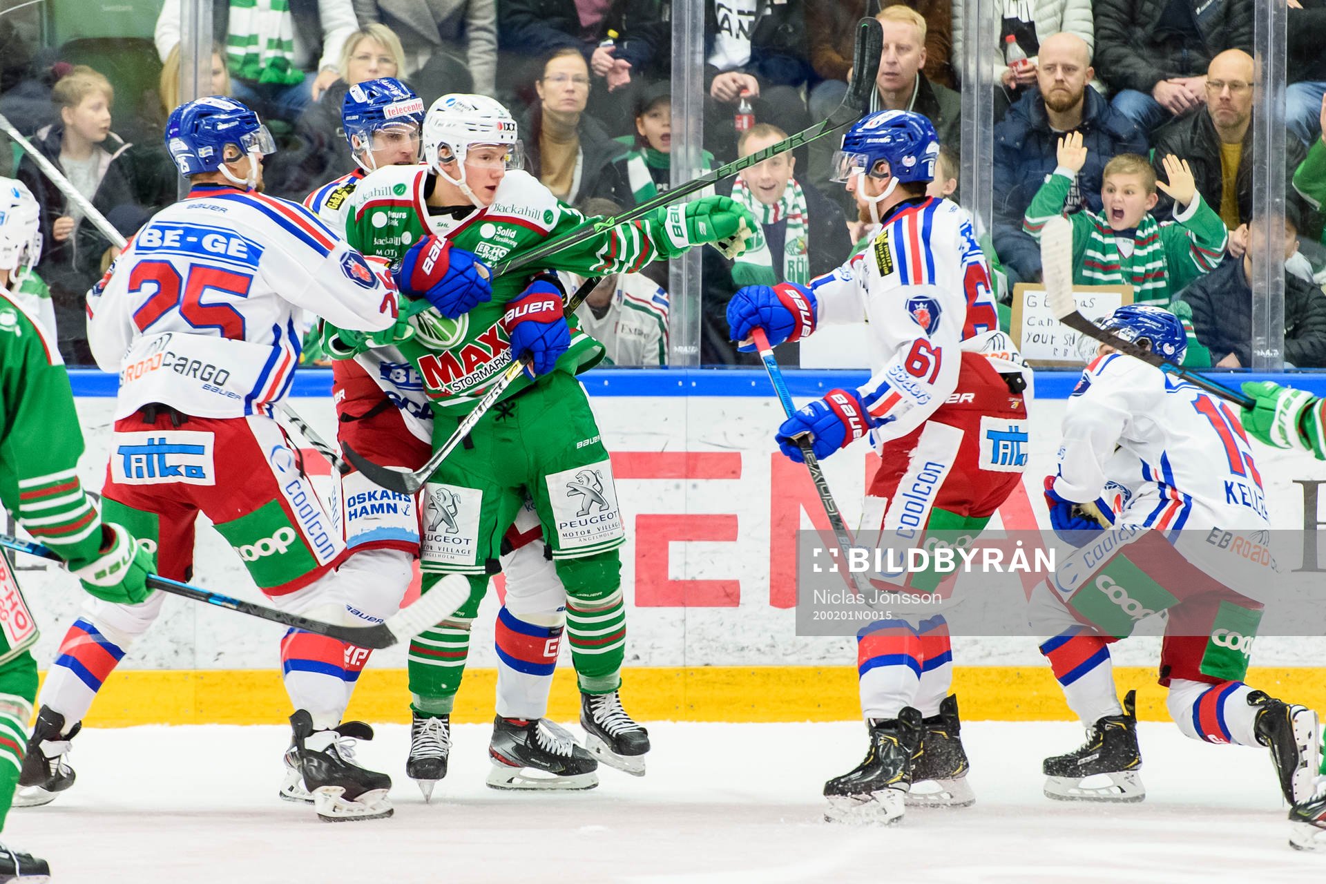 Rögles Daniel Bertov i bråk med  Oskarshamns Johannes