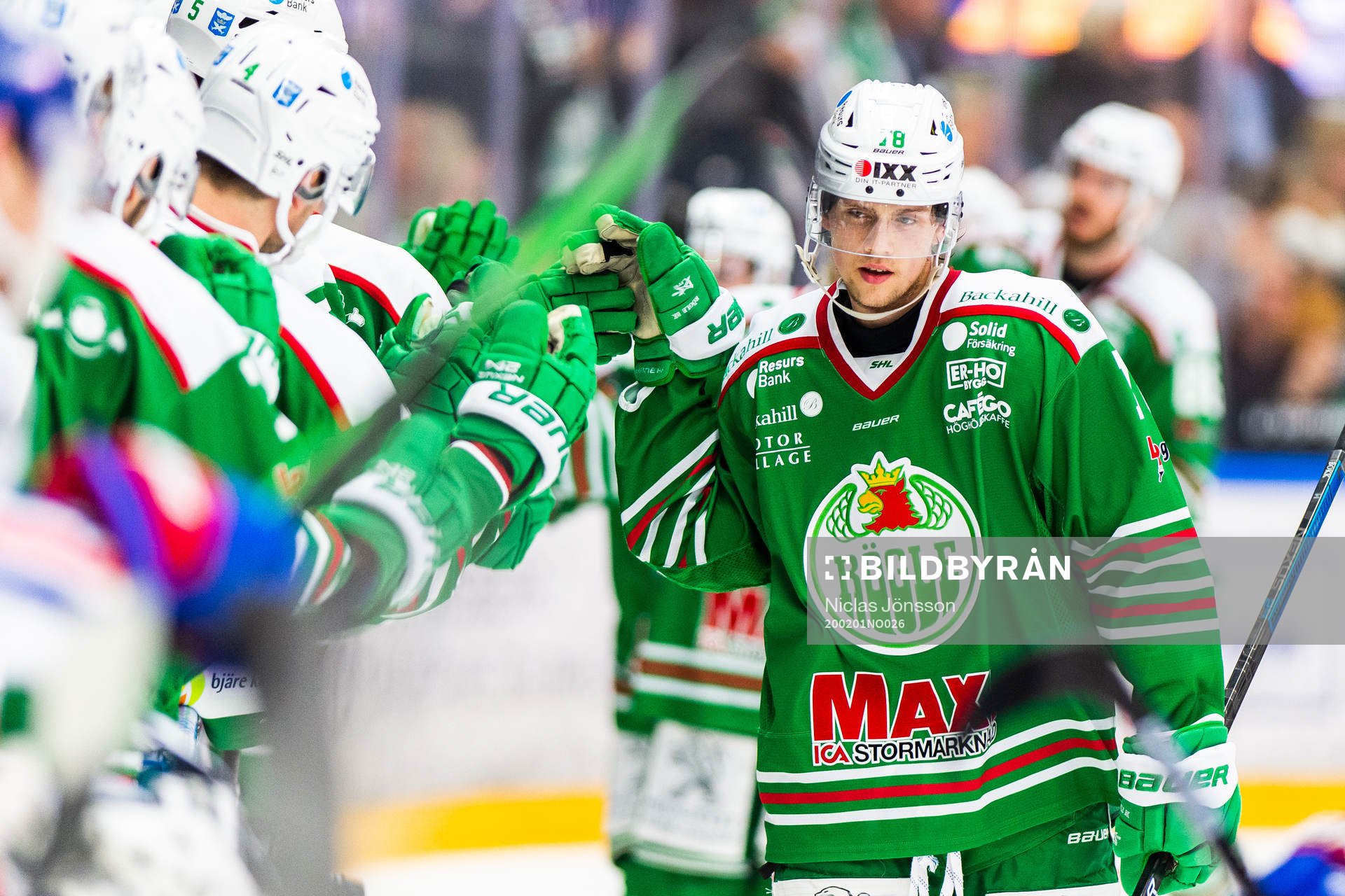 Rögles Dominik Bokk jublar