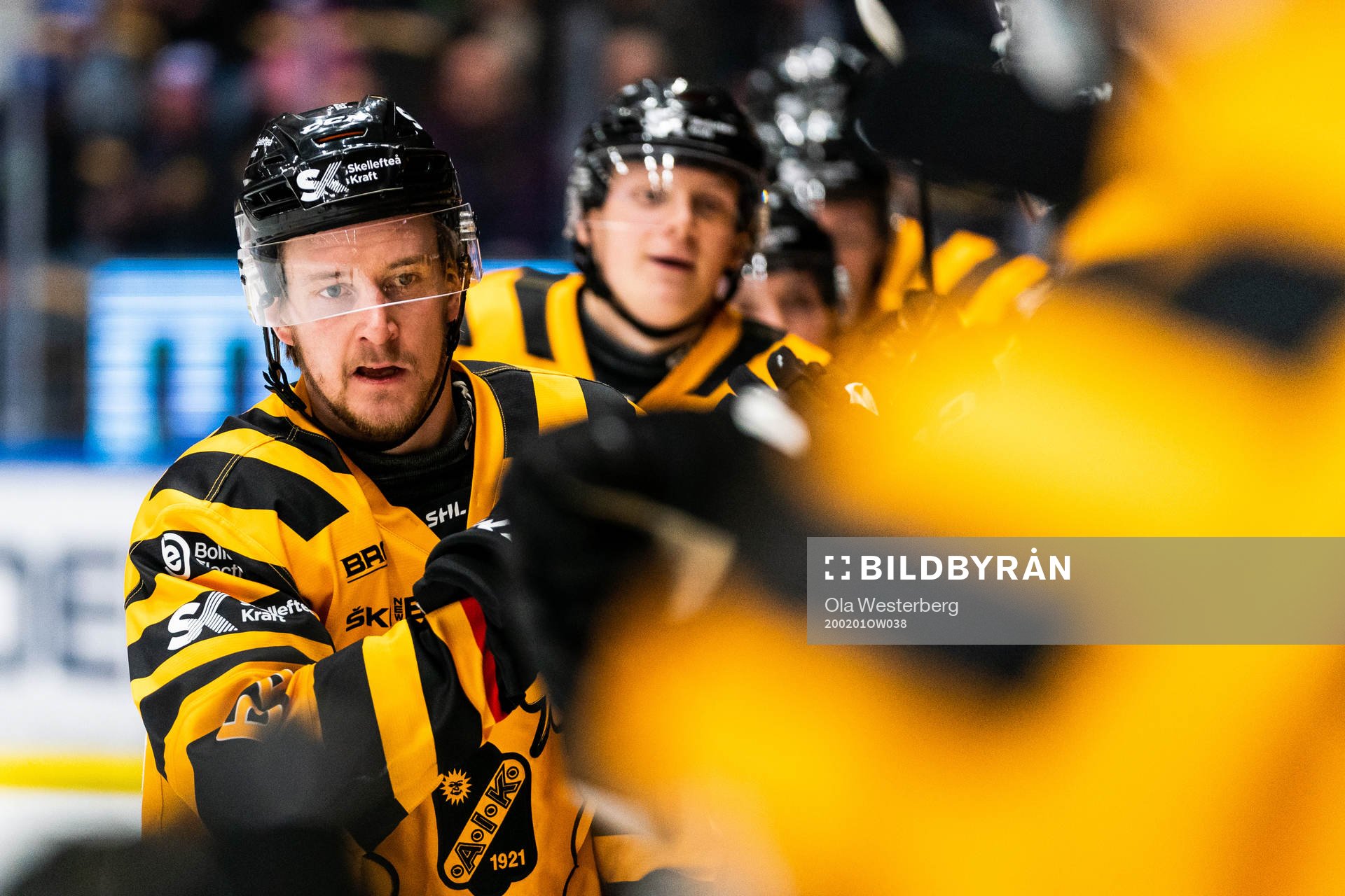 Skellefteås Jonathan Pudas jublar