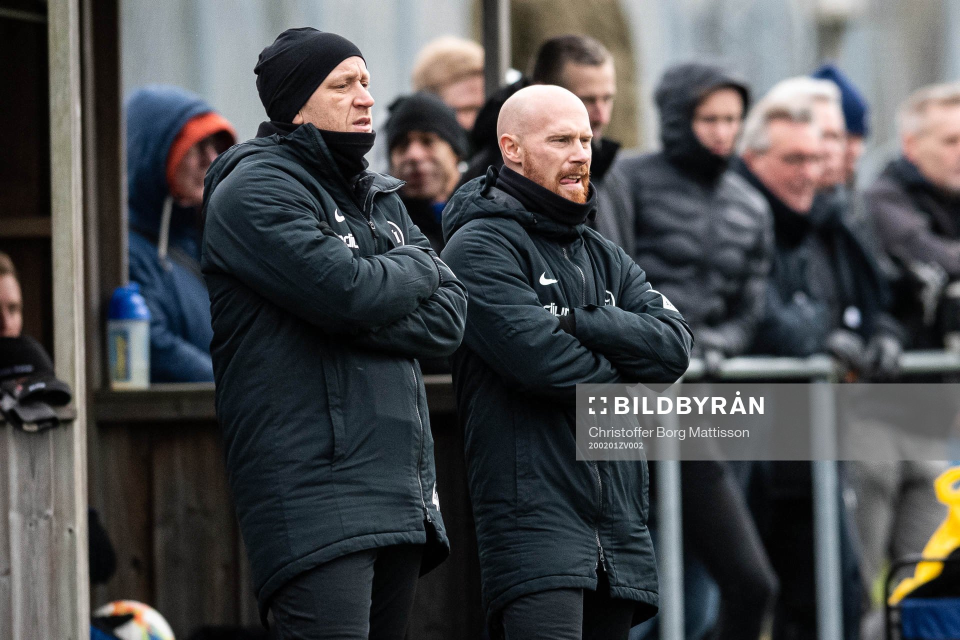 Landskronas tränare Billy Magnusson och assisterande