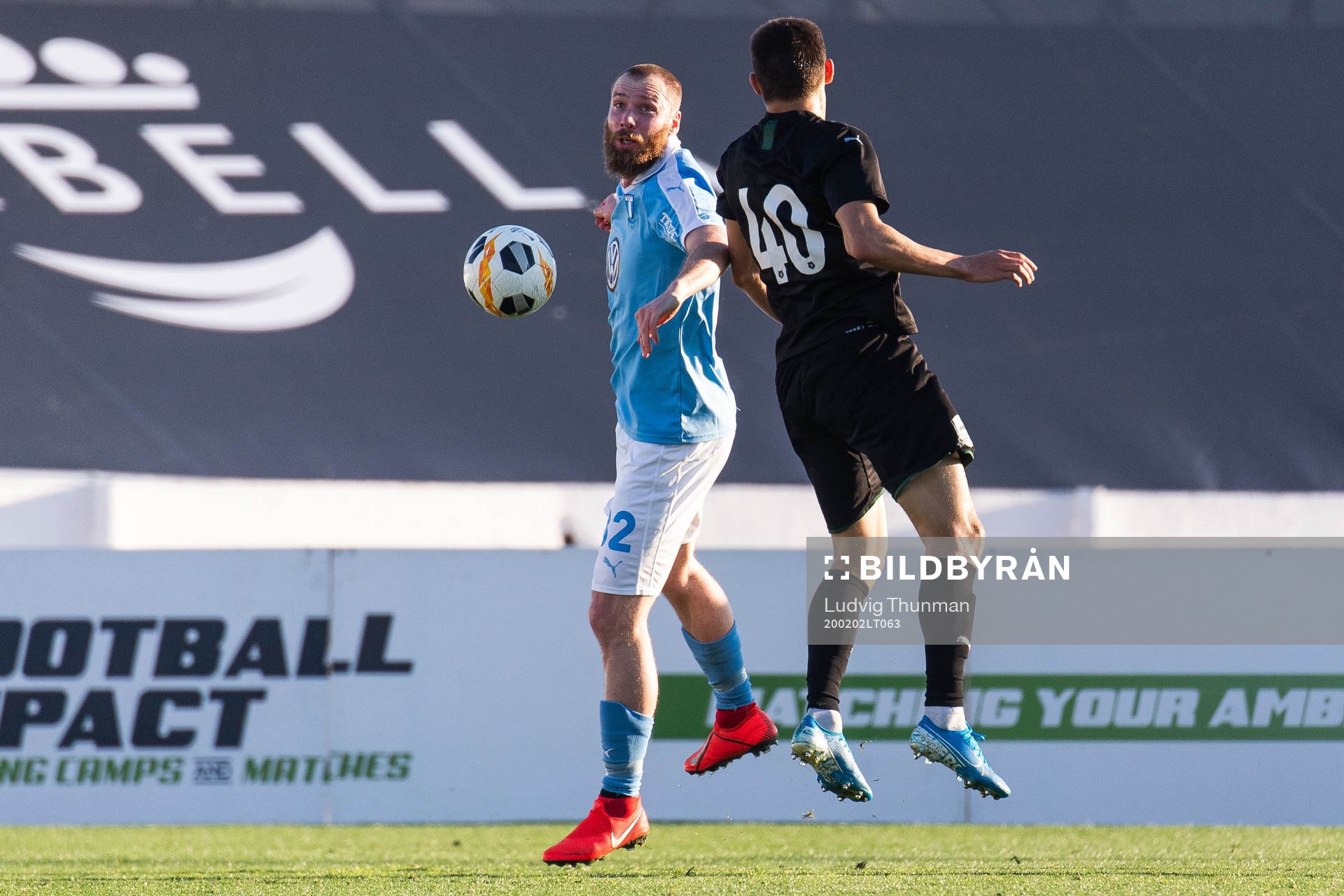 Jo Inge Berget of Malmö FF and Andrey Ivanshin of Krasnodar