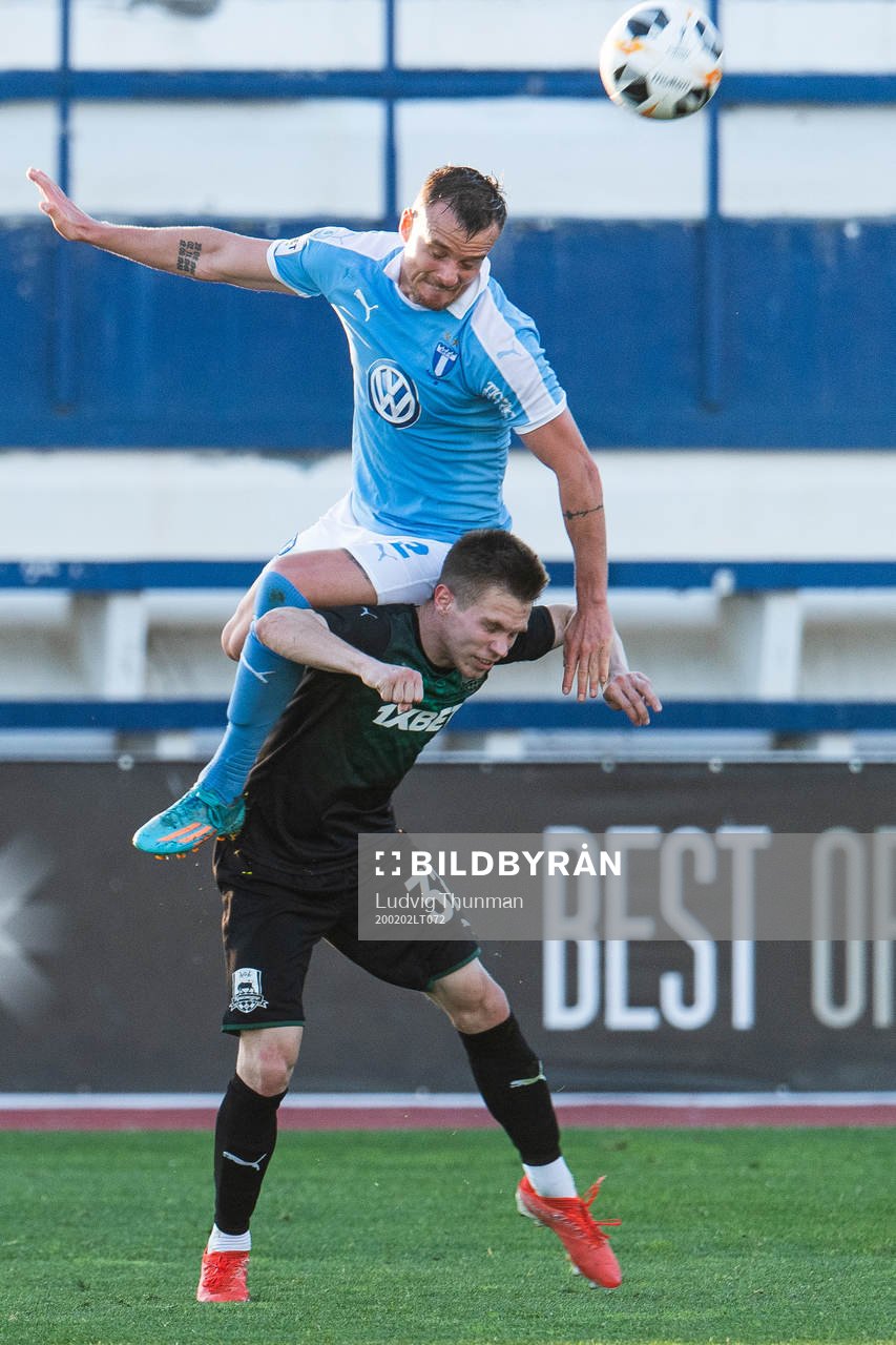 Eric Larsson of Malmö FF and Ilia Vorotnikov of Krasnodar