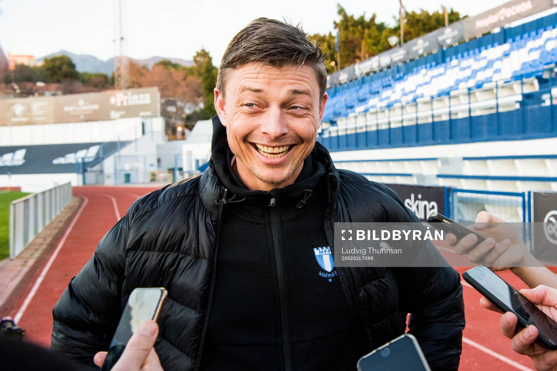 Head coach Jon Dahl Tomasson, Malmö FFs is interviewed by