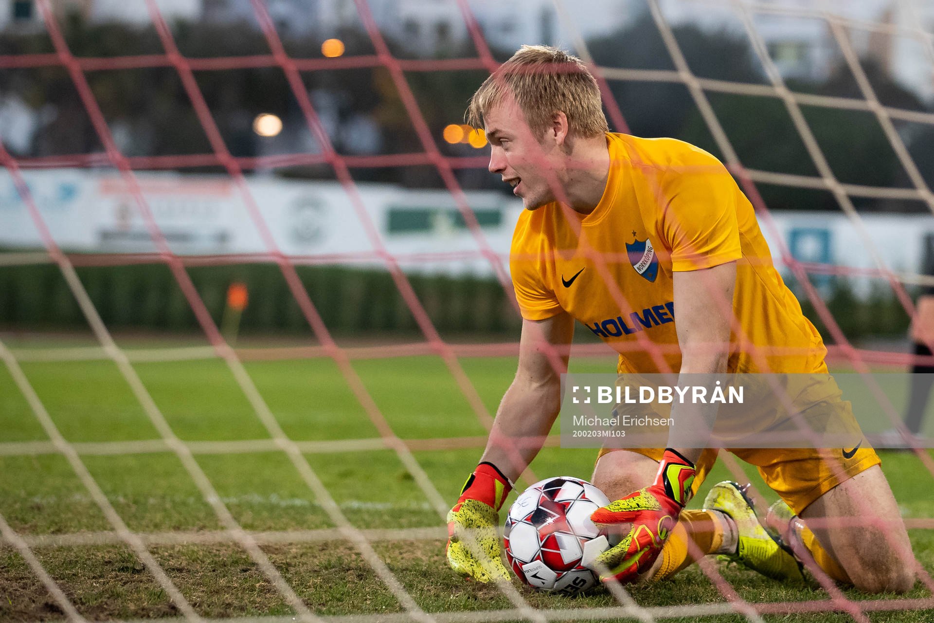 Goalkeeper Isak Pettersson of Norrköping