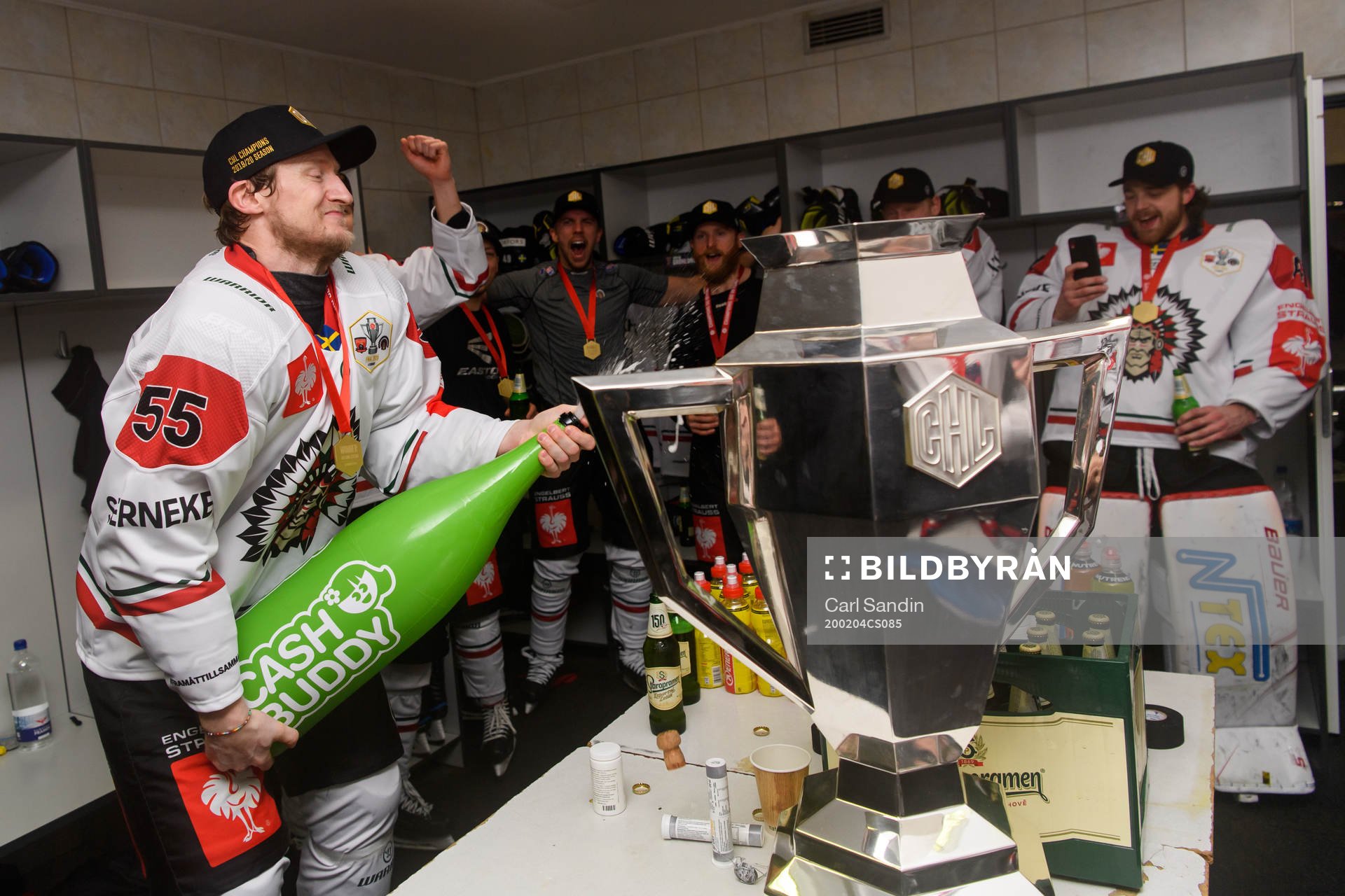 David Printz of Frölunda celebrates