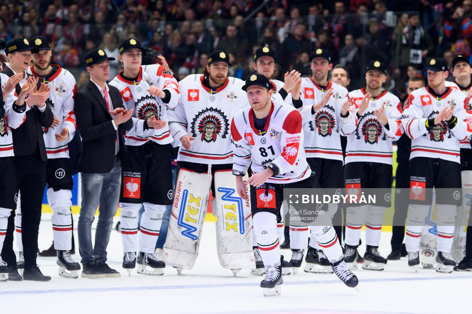 Ryan Lasch of Frölunda celebrates
