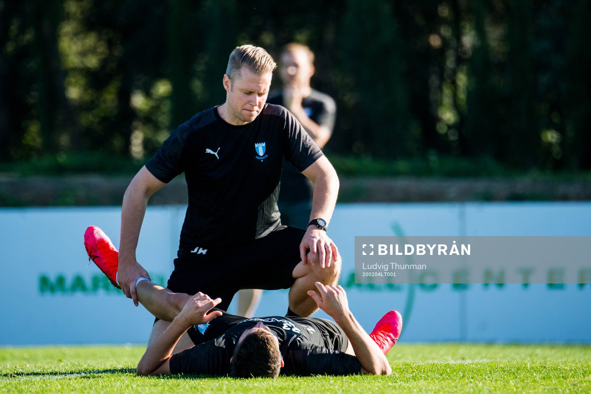 Fysioterapeut Jesper Robertsson och Marcus Antonsson
