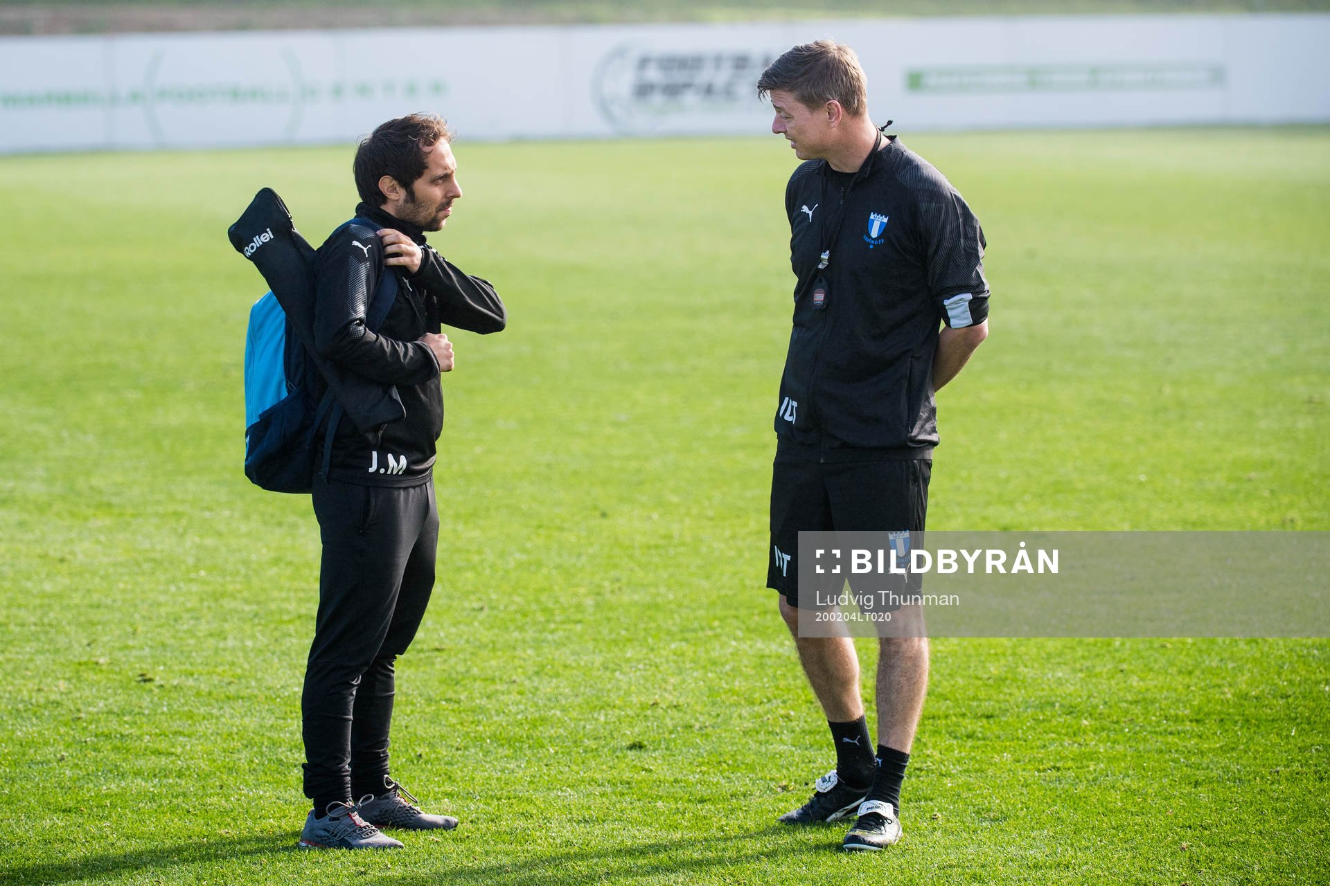 Analytiker José Martínez och tränare Jon Dahl Tomasson i