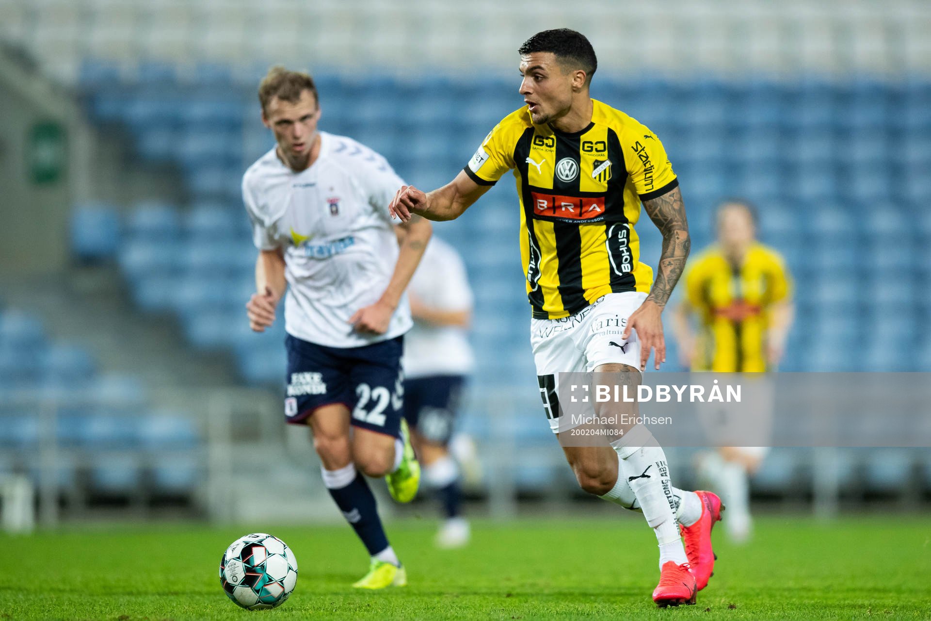Ahmed Yasin of Häcken during The Atlantic Cup match between AGF Aarhus and Häcken on February 4, 2020 in Algarve.