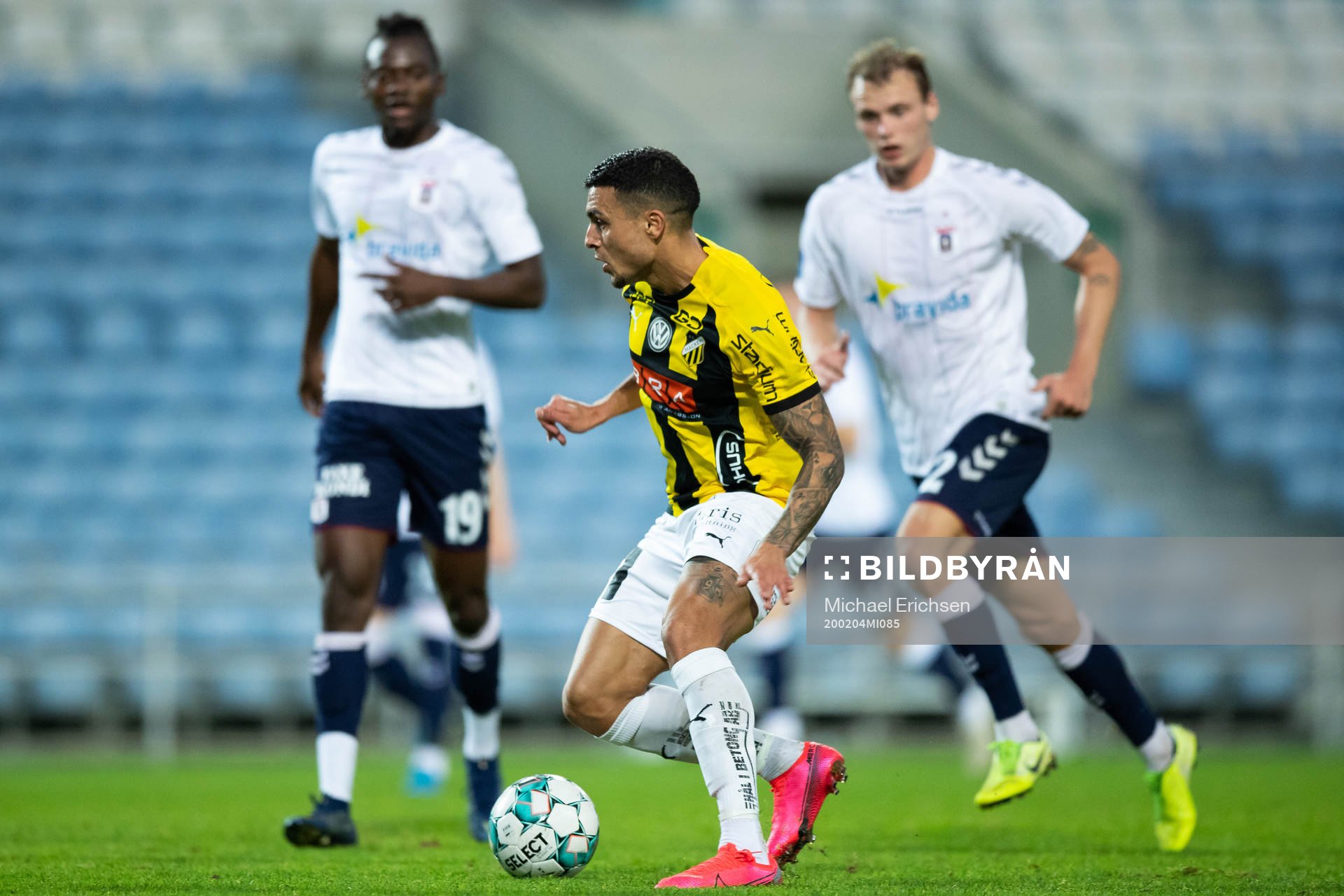 Ahmed Yasin of Häcken during The Atlantic Cup match between AGF Aarhus and Häcken on February 4, 2020 in Algarve.