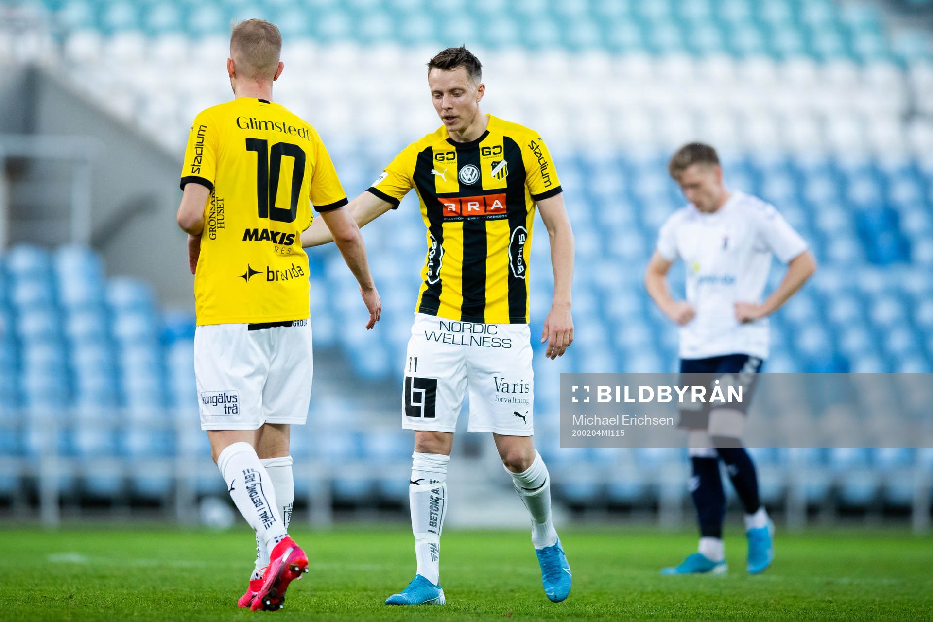 Jasse Touminen and Viktor Lundberg of Häcken
