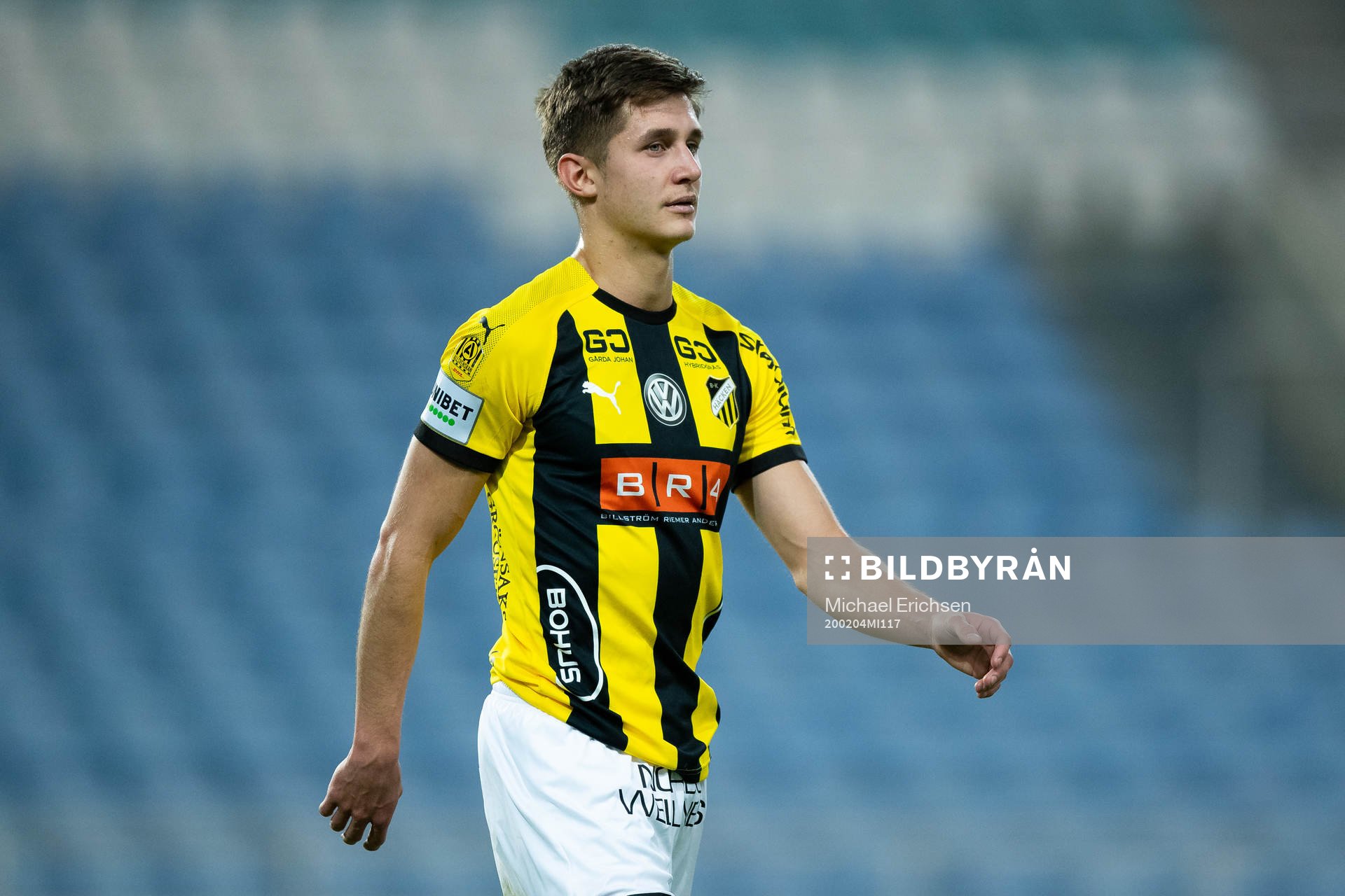 Leo Bengtsson of Häcken during The Atlantic Cup match between AGF Aarhus and Häcken on February 4, 2020 in Algarve.