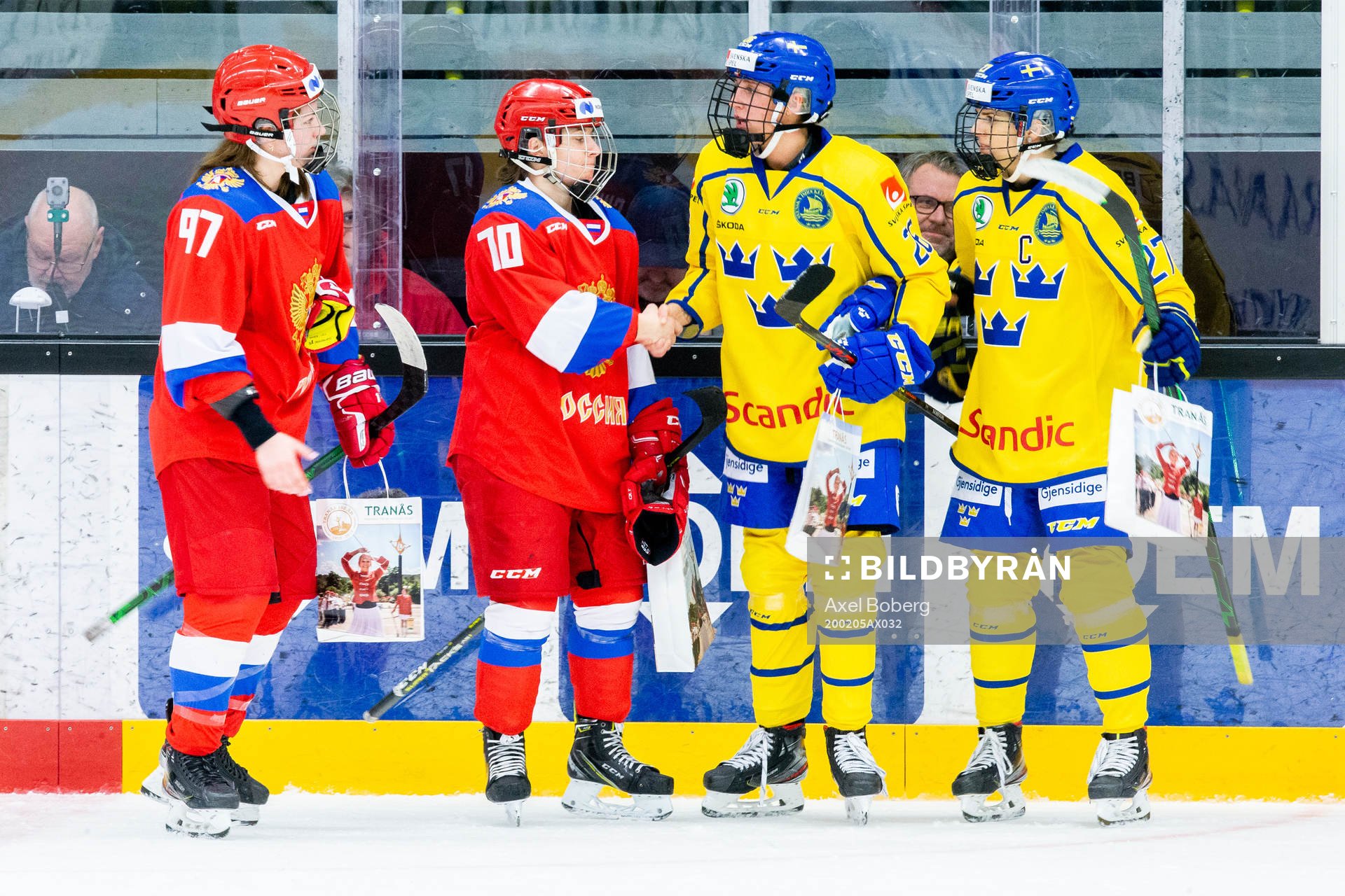 Rysslands Anna Shokhina och Anna Shibanova  samt Sveriges