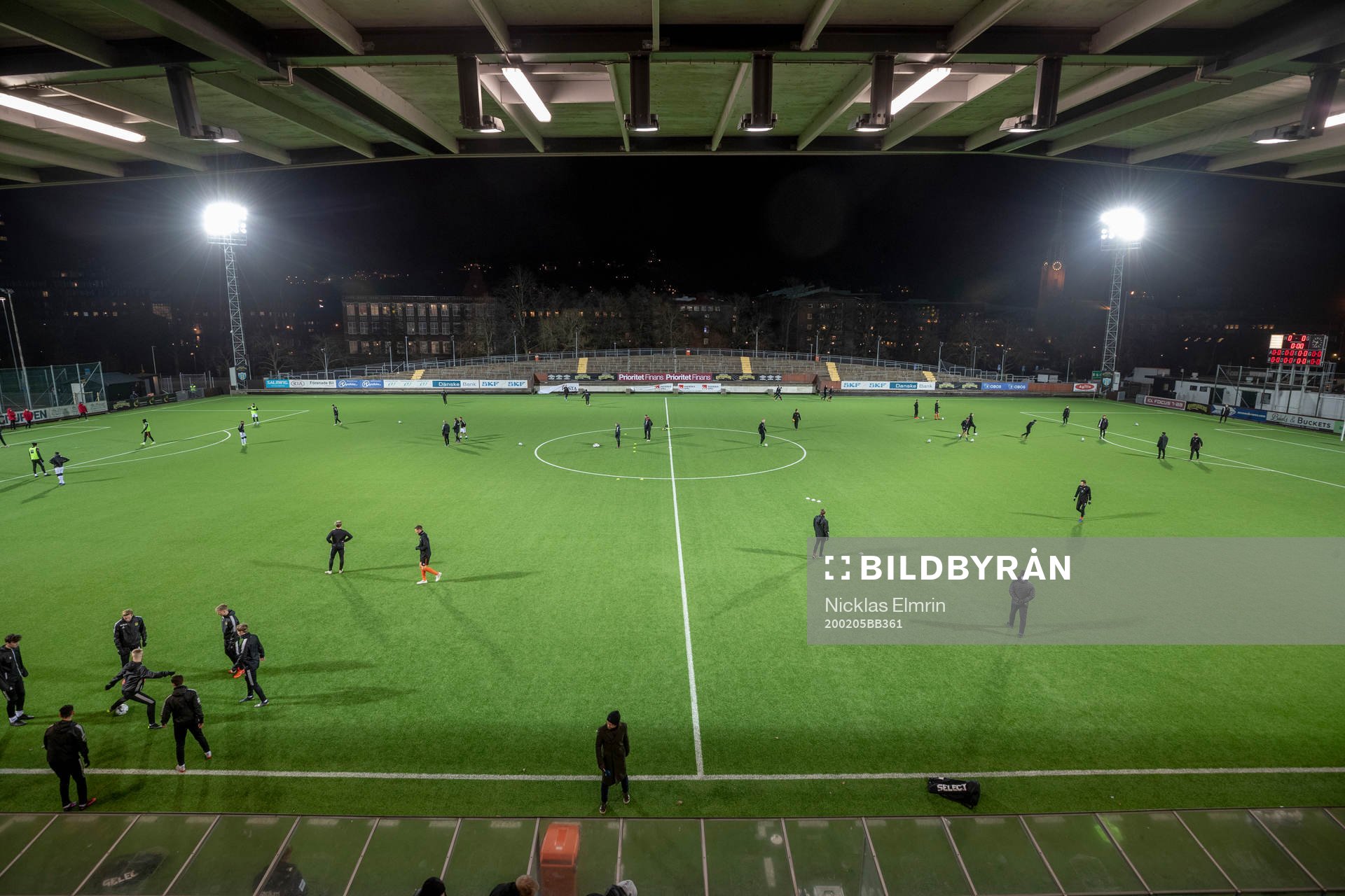 under träningsmatchen i fotboll mellan GAIS och