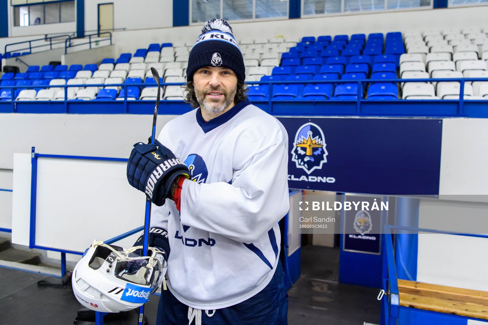 Jaromir Jagr poseerde för ett porträtt