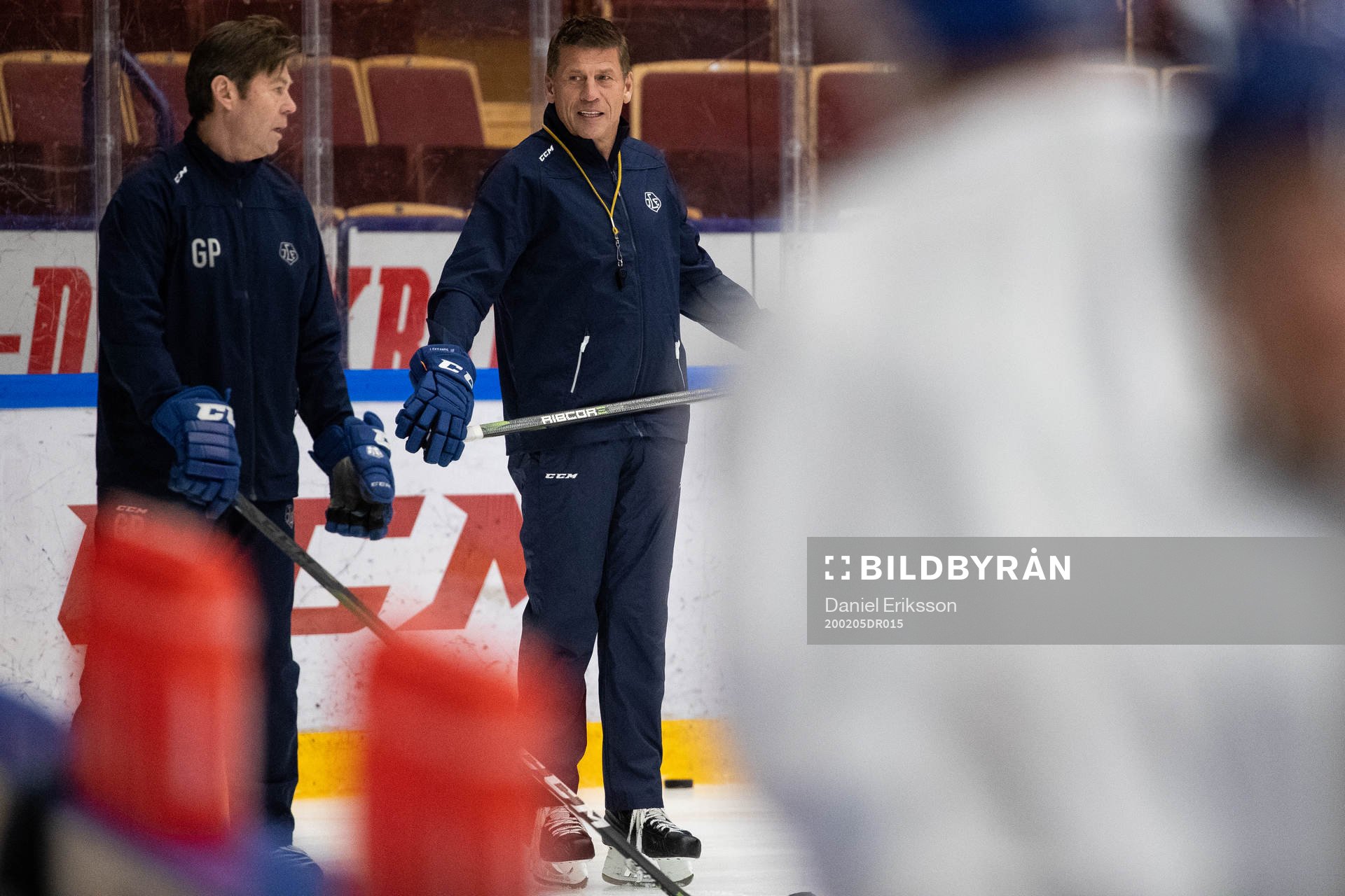 Leksands tränare Ulf Samuelsson och Leksands assisterande