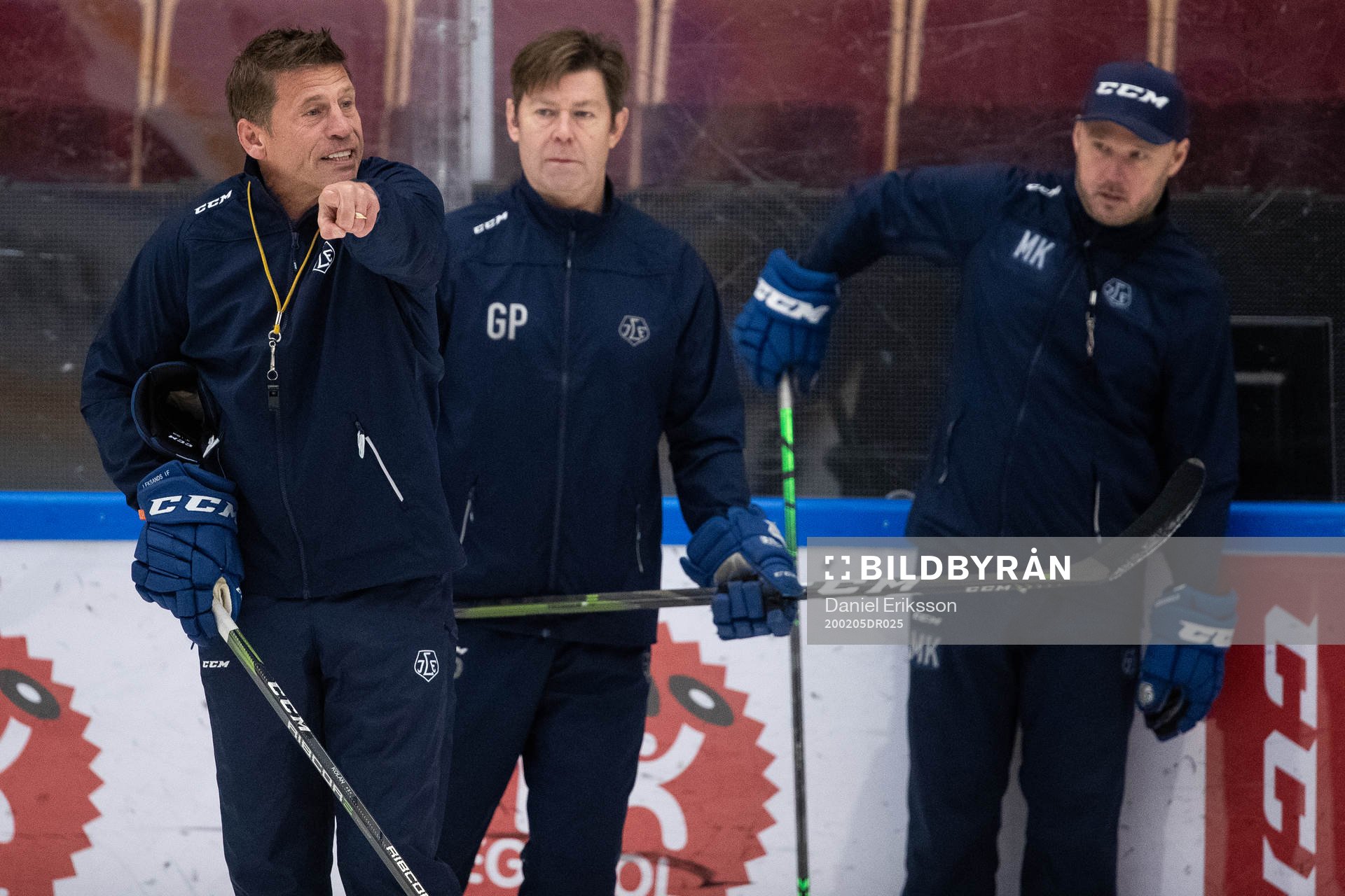 Leksands tränare Ulf Samuelsson och Leksands assisterande
