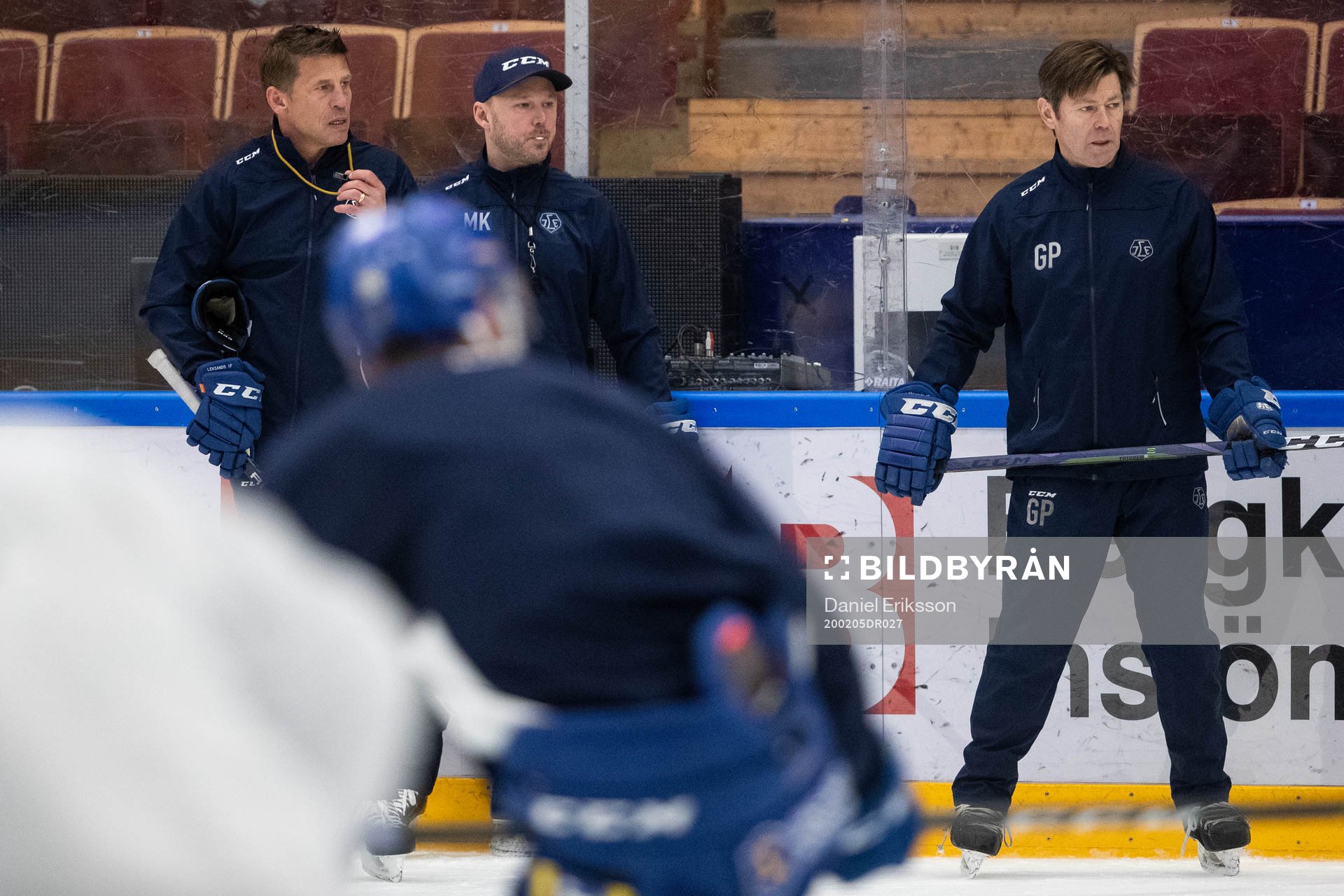 Leksands tränare Ulf Samuelsson och Leksands assisterande