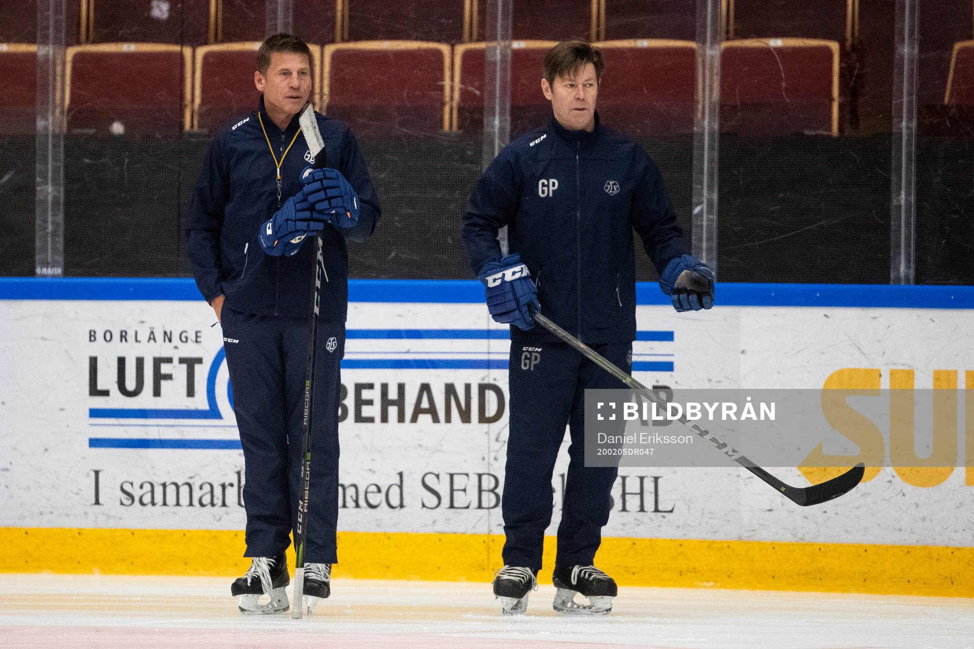 Leksands tränare Ulf Samuelsson och Leksands assisterande