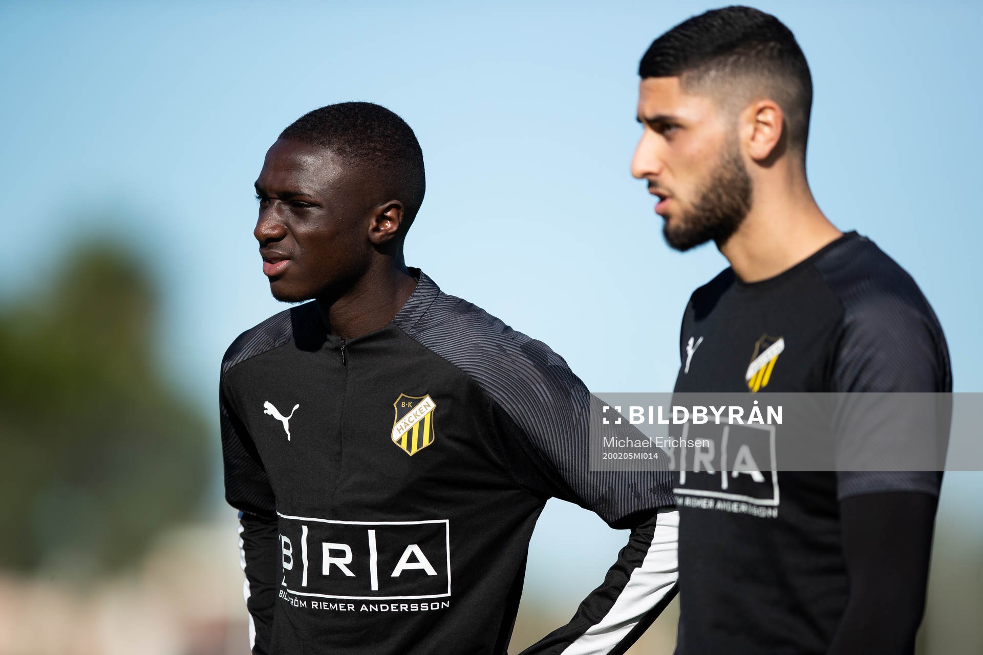 Häckens Imam Jagne och Aiham Ousou