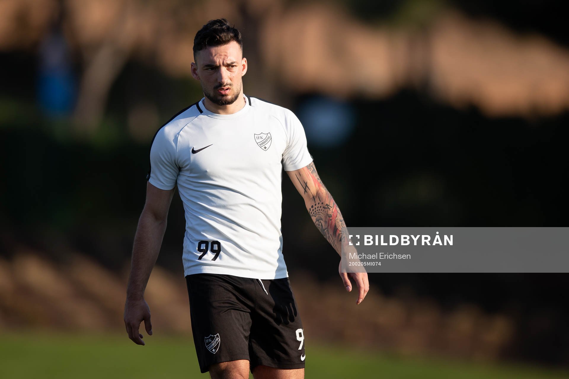 Norrköpings Sead Haksabanovic under ett träningsläger med IFK Norrköping den 5 februari 2020 i Almancil.