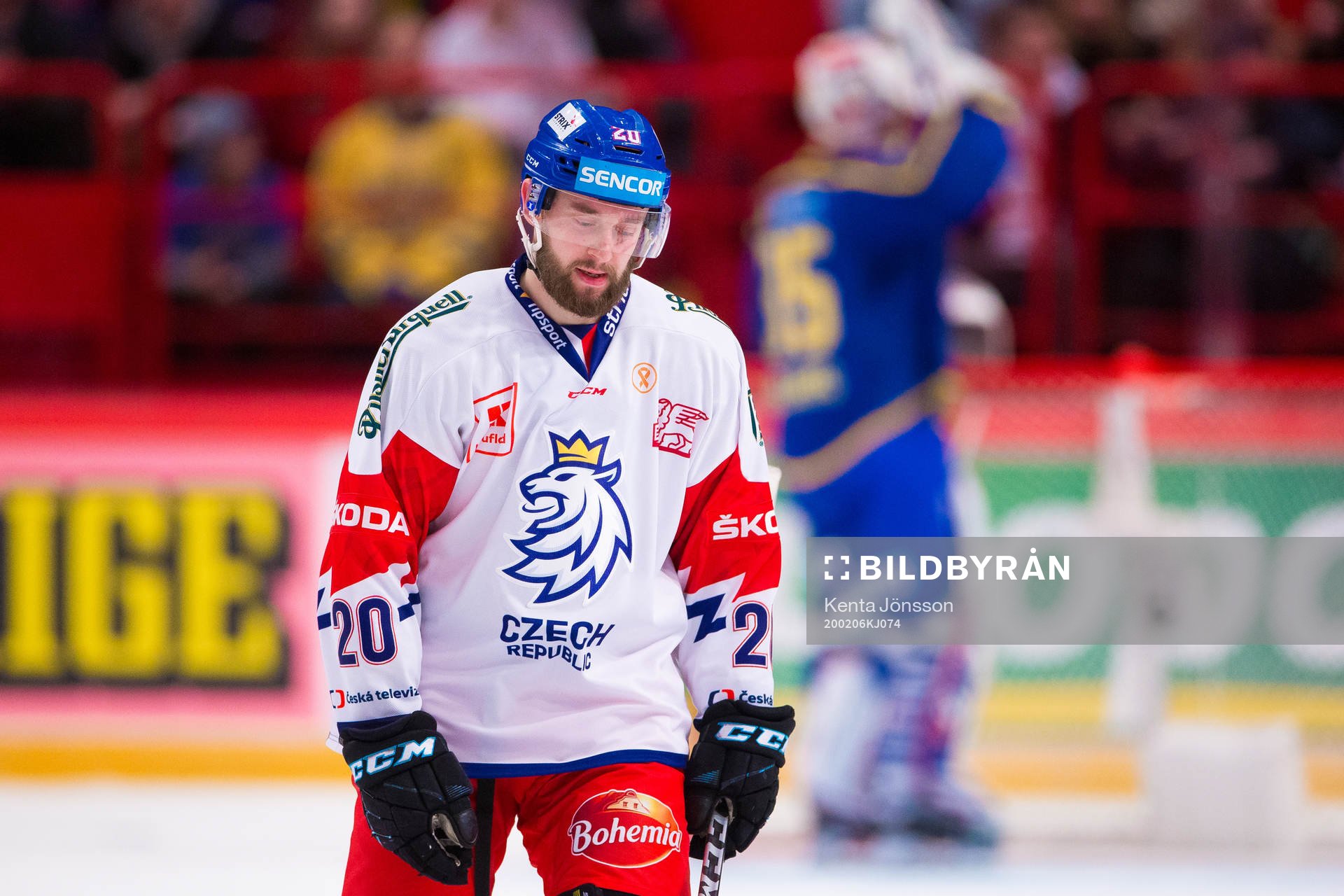 Hynek Zohorna of Czech Republic looks dejected