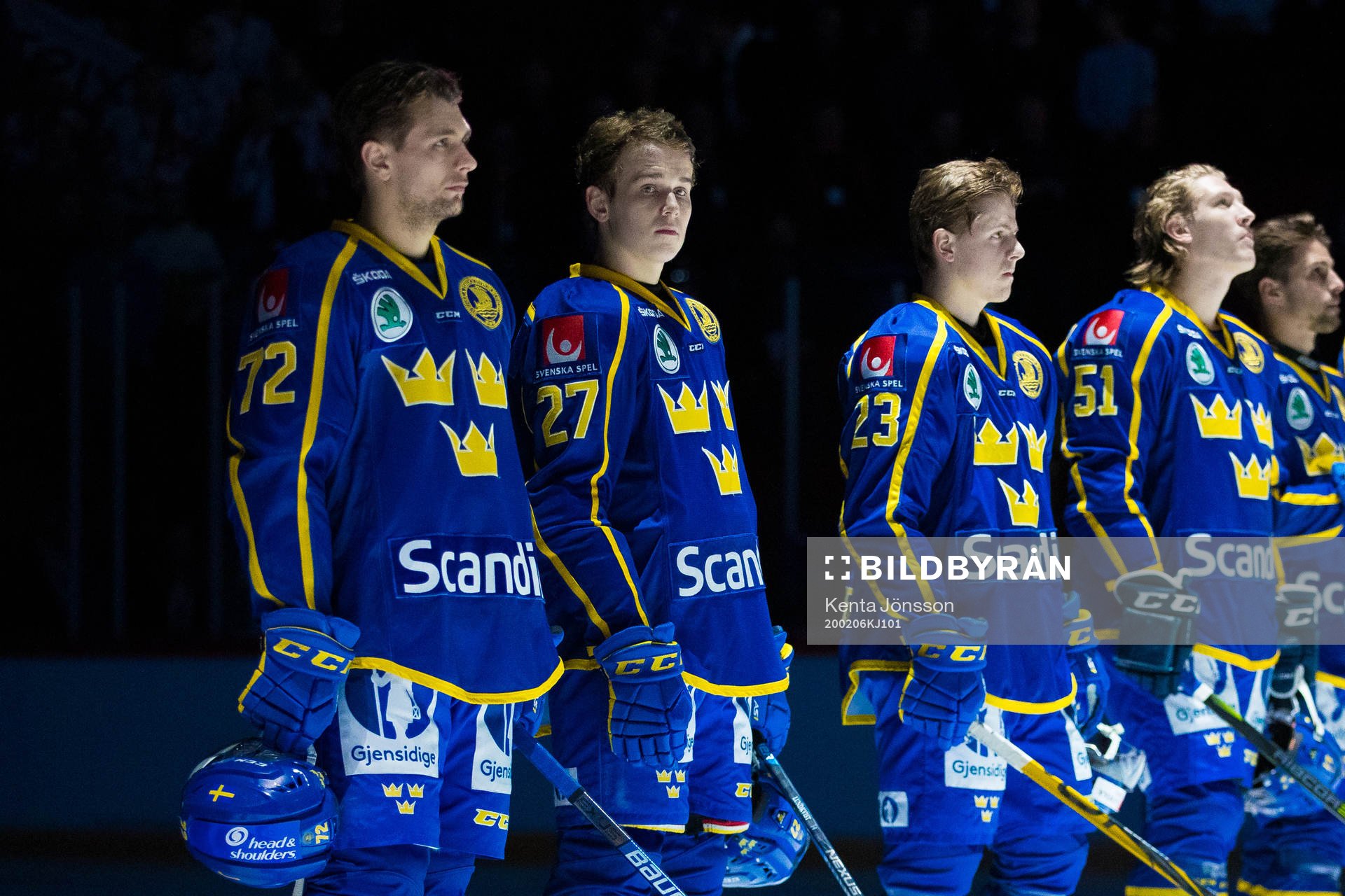 Daniel Zaar, Nils Lundkvist and Jesper Sellgren of Sweden