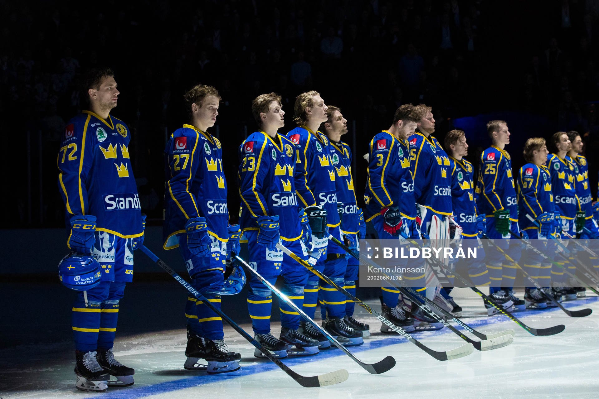 Daniel Zaar, Nils Lundkvist and Jesper Sellgren of Sweden